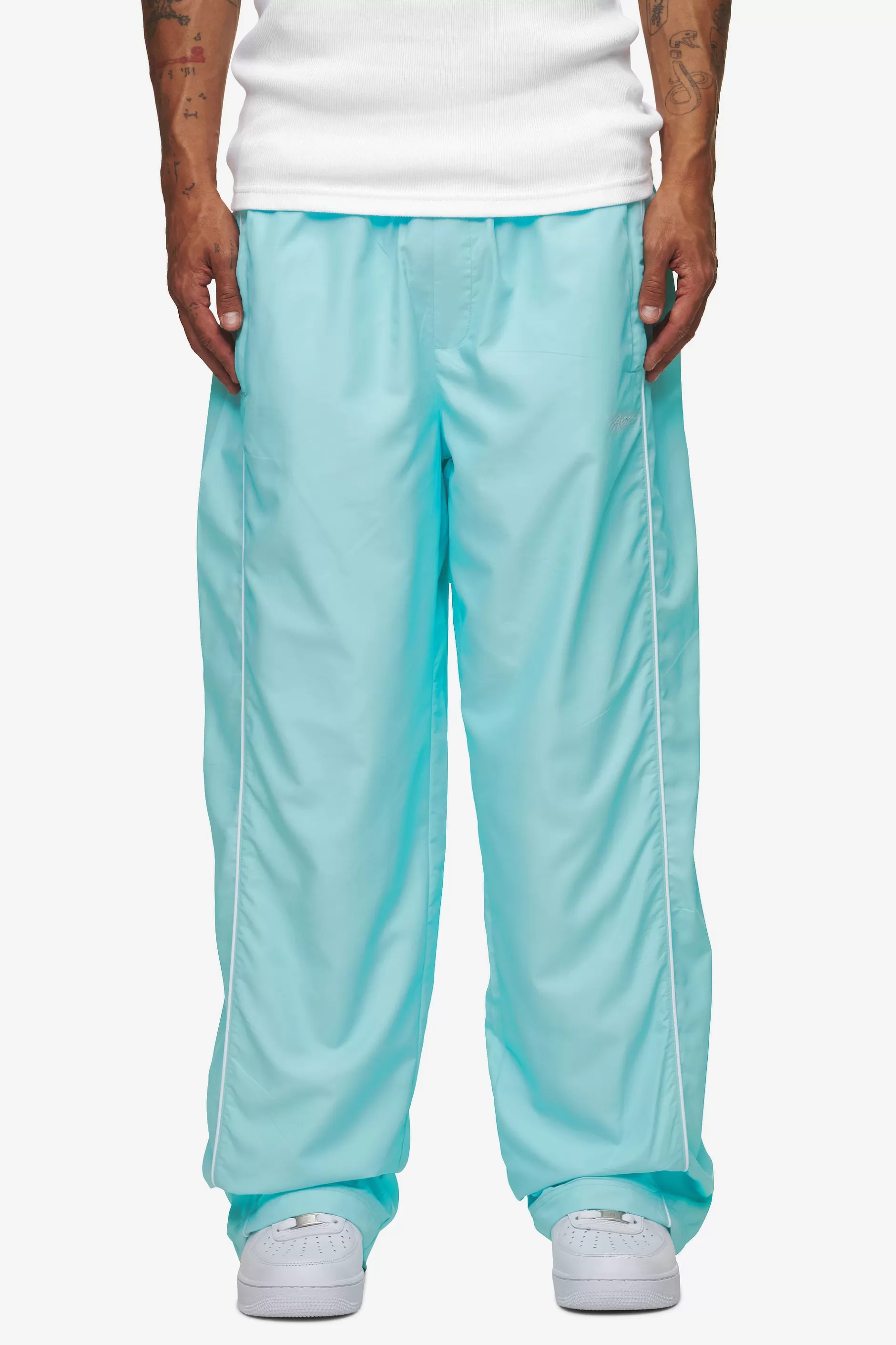 Lincoln Wide Track Pants Sky Blue-Pegador Fashion