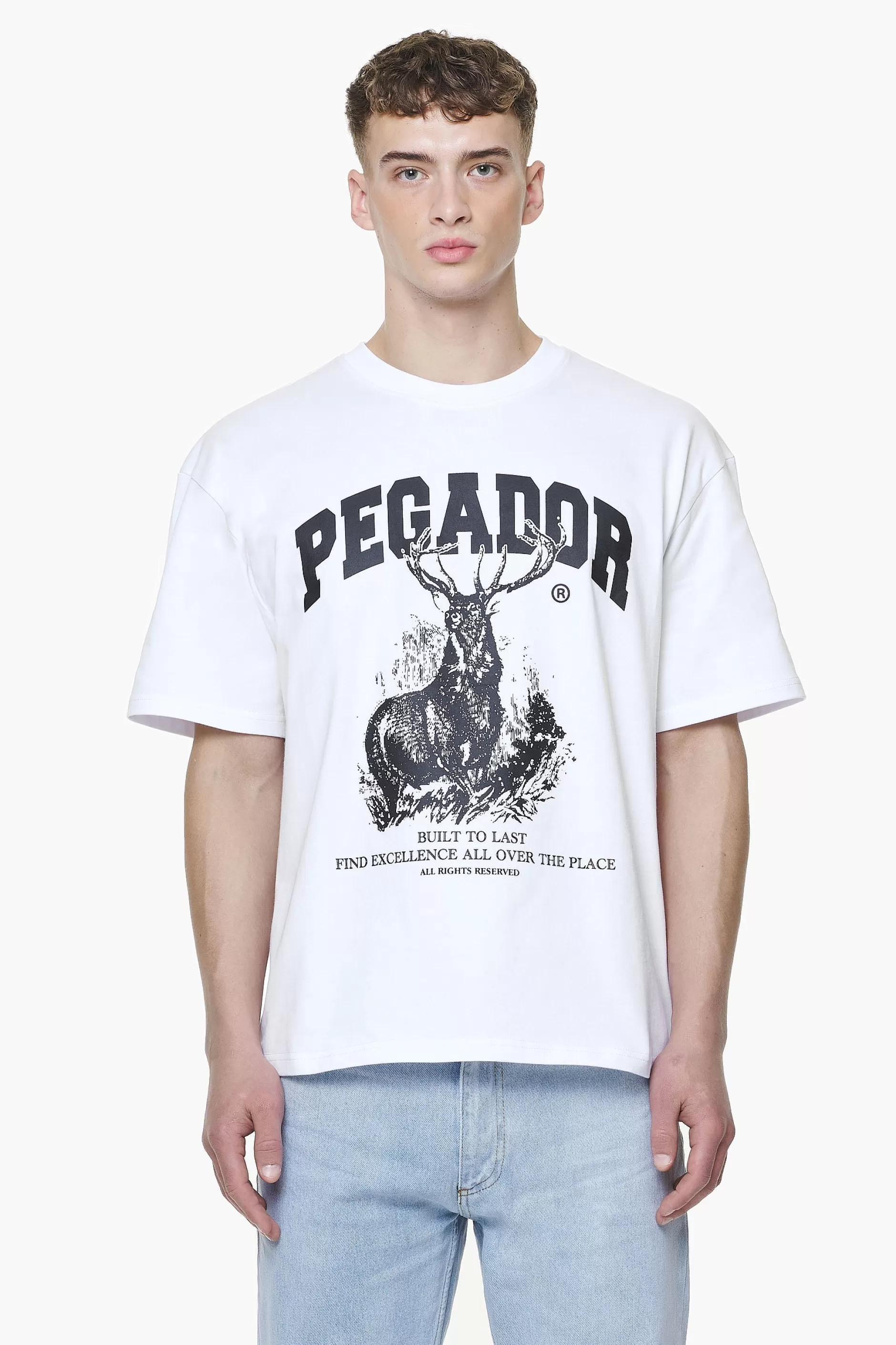 Lizard Oversized Tee White-Pegador Cheap