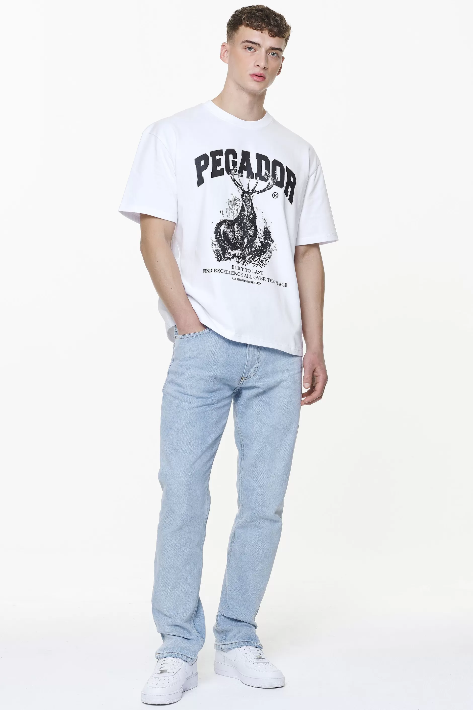 Lizard Oversized Tee White-Pegador Cheap