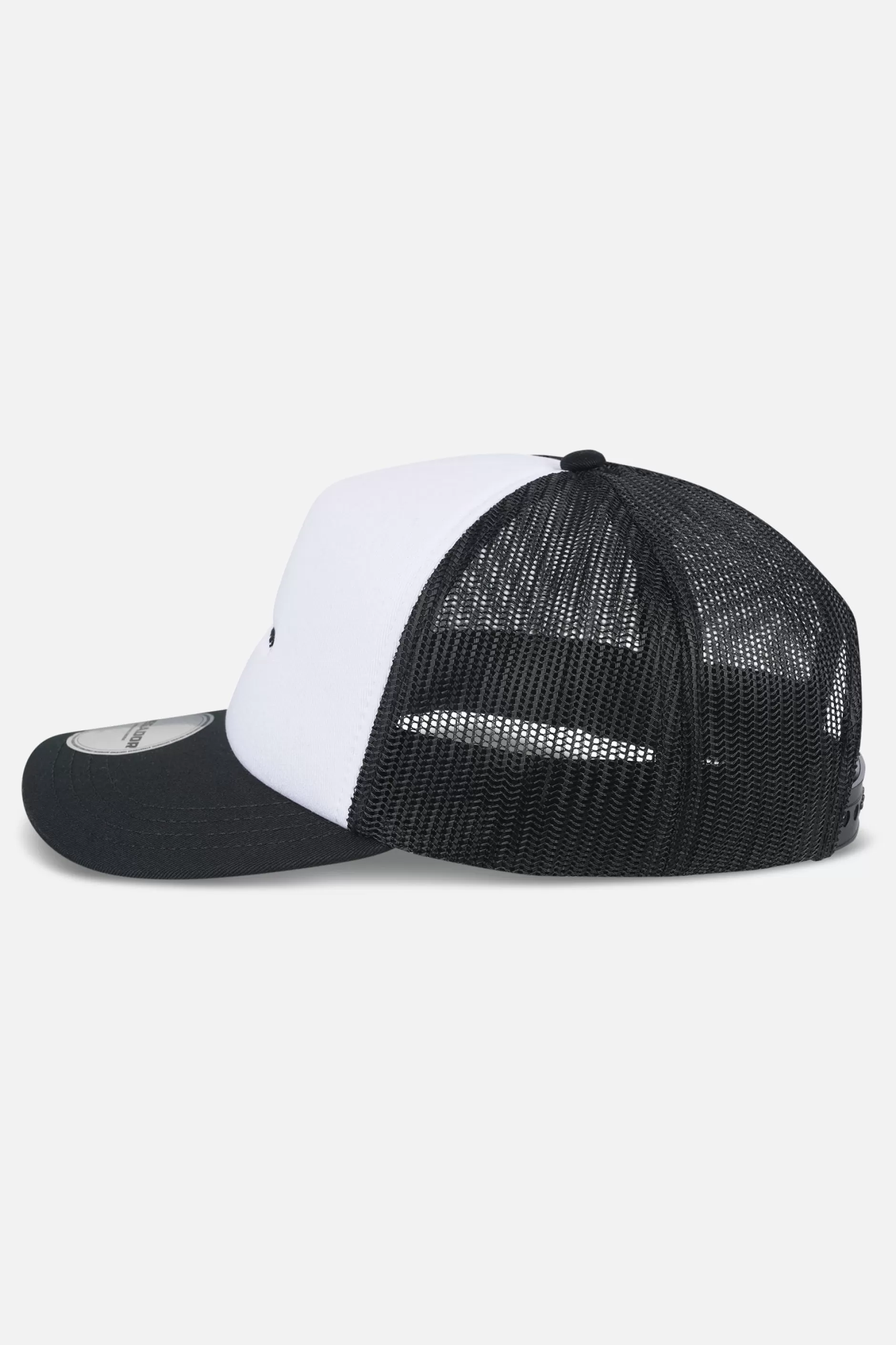 Logo Baseball Trucker Cap White Black-Pegador Hot