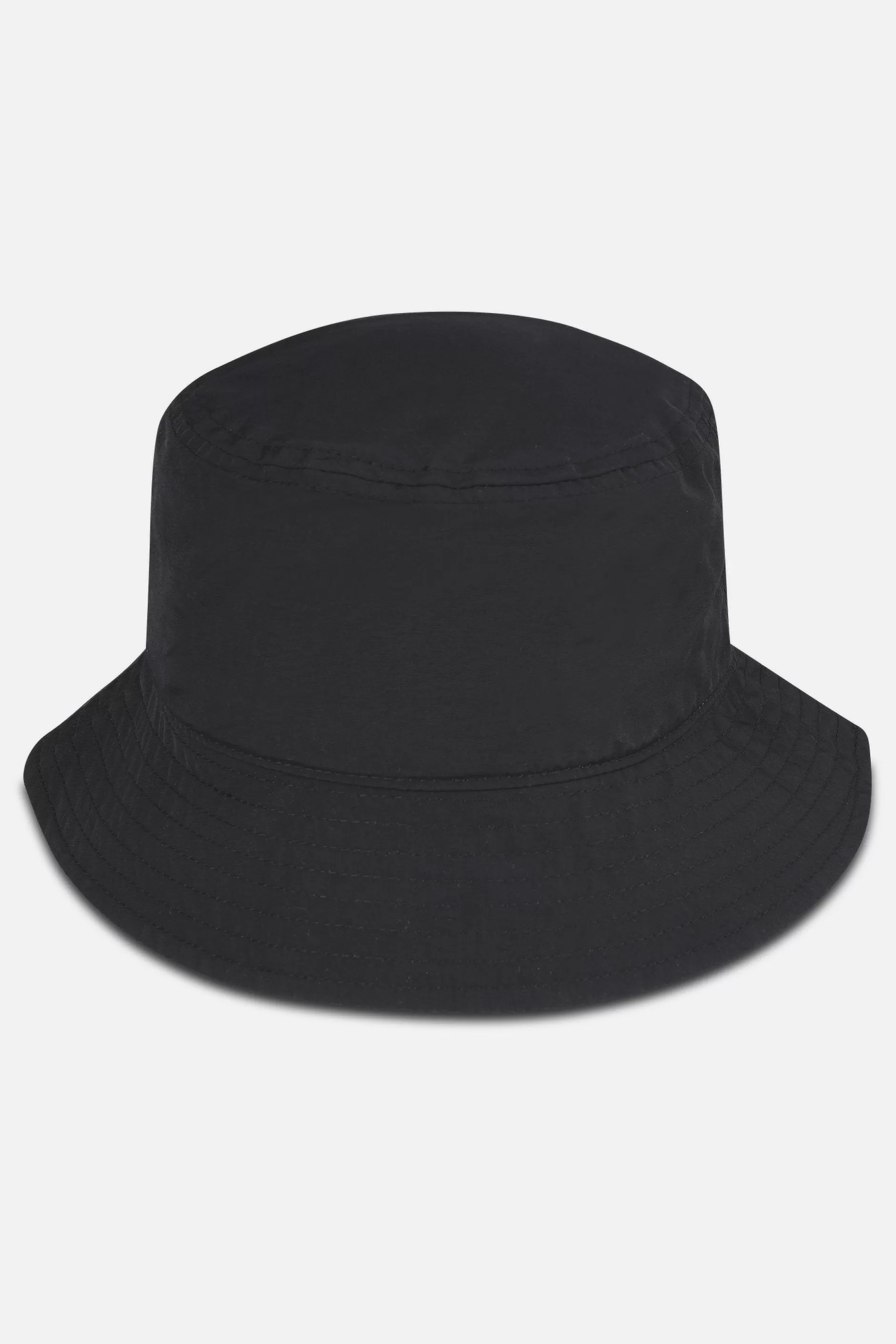 Logo Crushed Nylon Bucket Hat Black-Pegador Sale