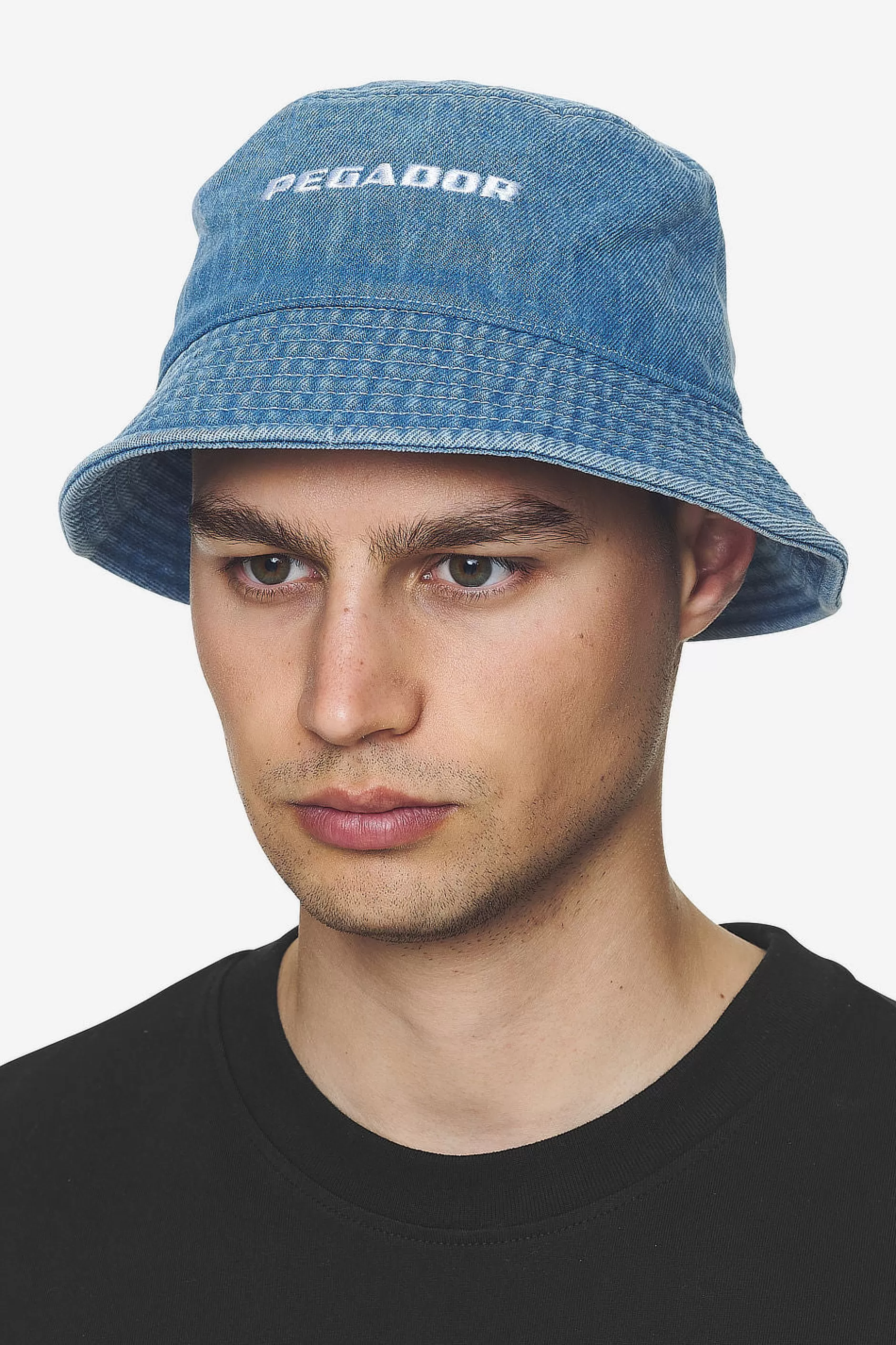 Logo Denim Bucket Hat Baby Blue-Pegador Best