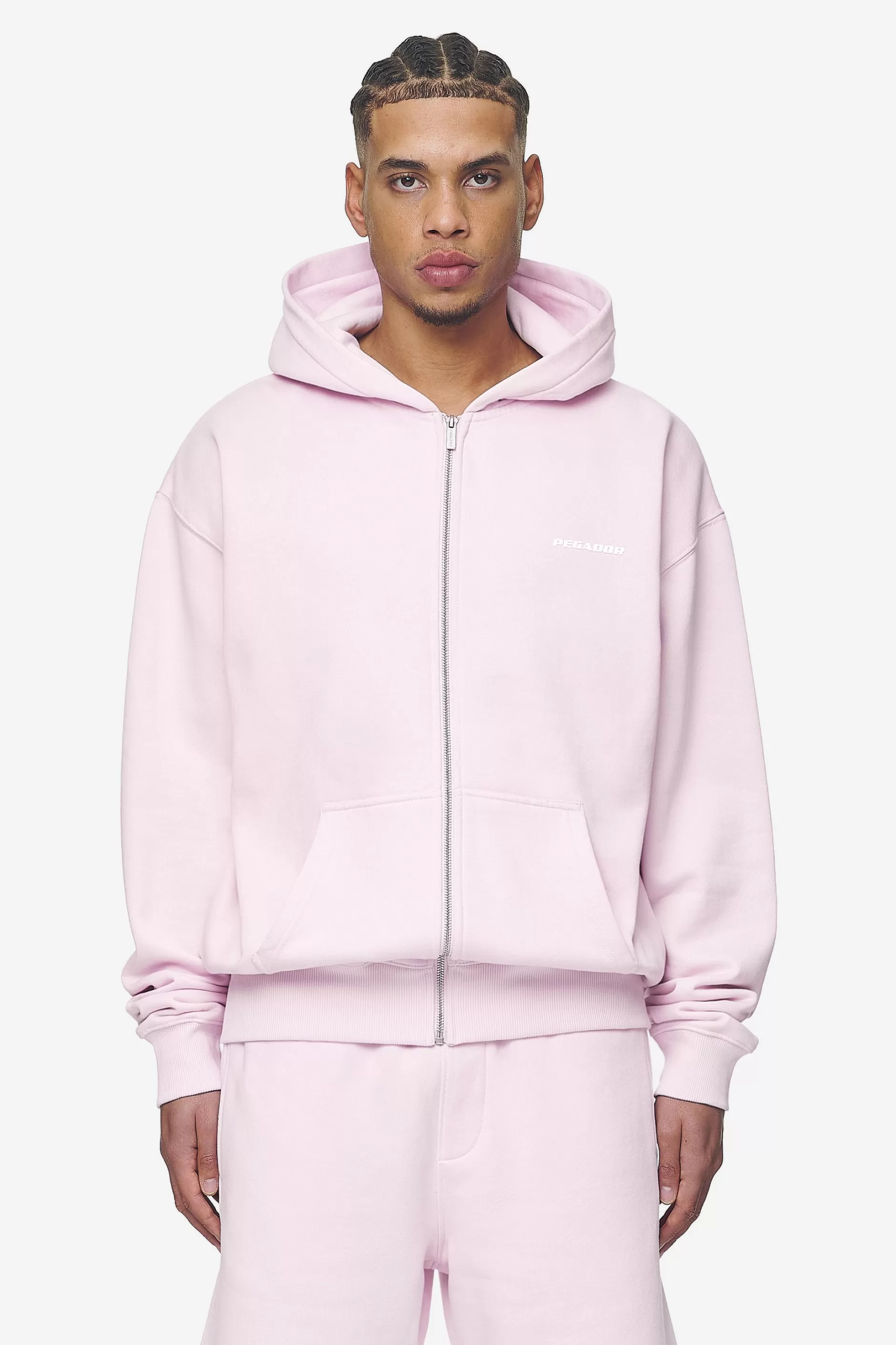 Logo Oversized Sweat Jacket White Gum-Pegador Shop