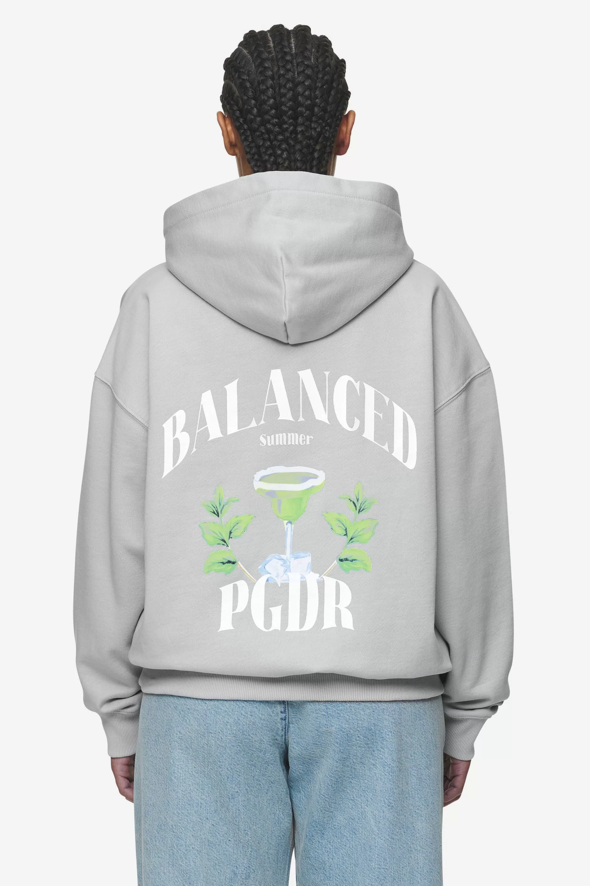 Lucia Oversized Hoodie Washed Sky Grey-Pegador Cheap