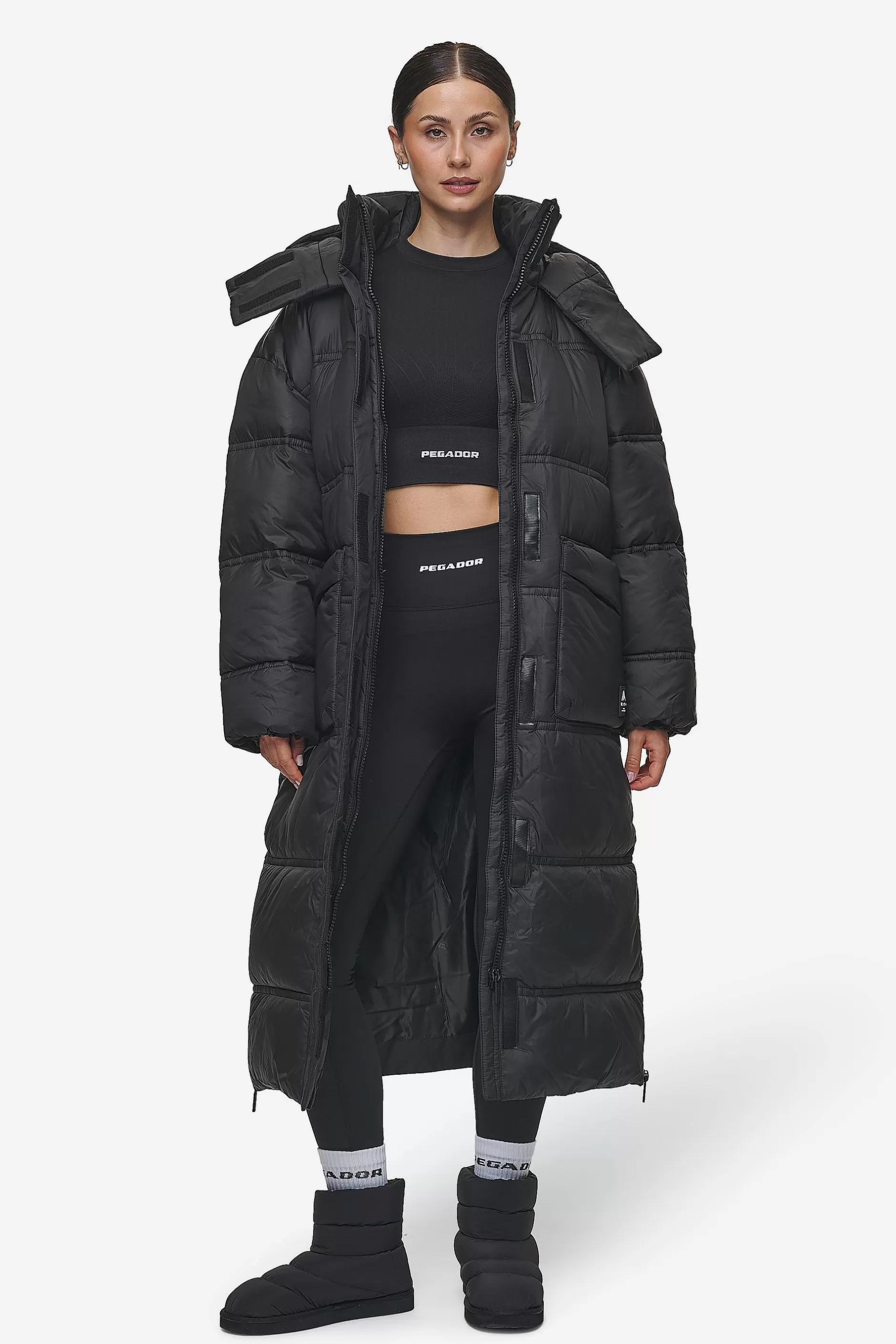 Lynn Puffer Coat Black-Pegador Fashion