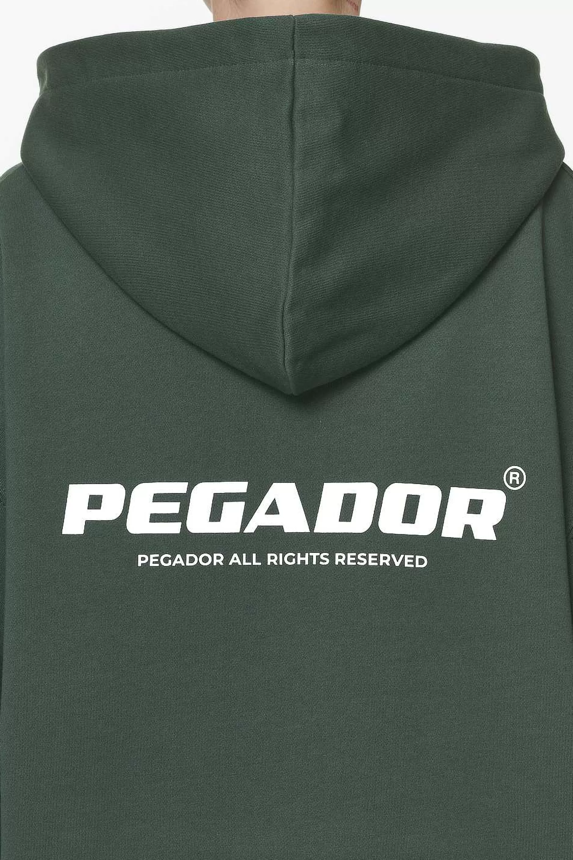 Malm Logo Oversized Hoodie Dress Washed Sage Green-Pegador Sale