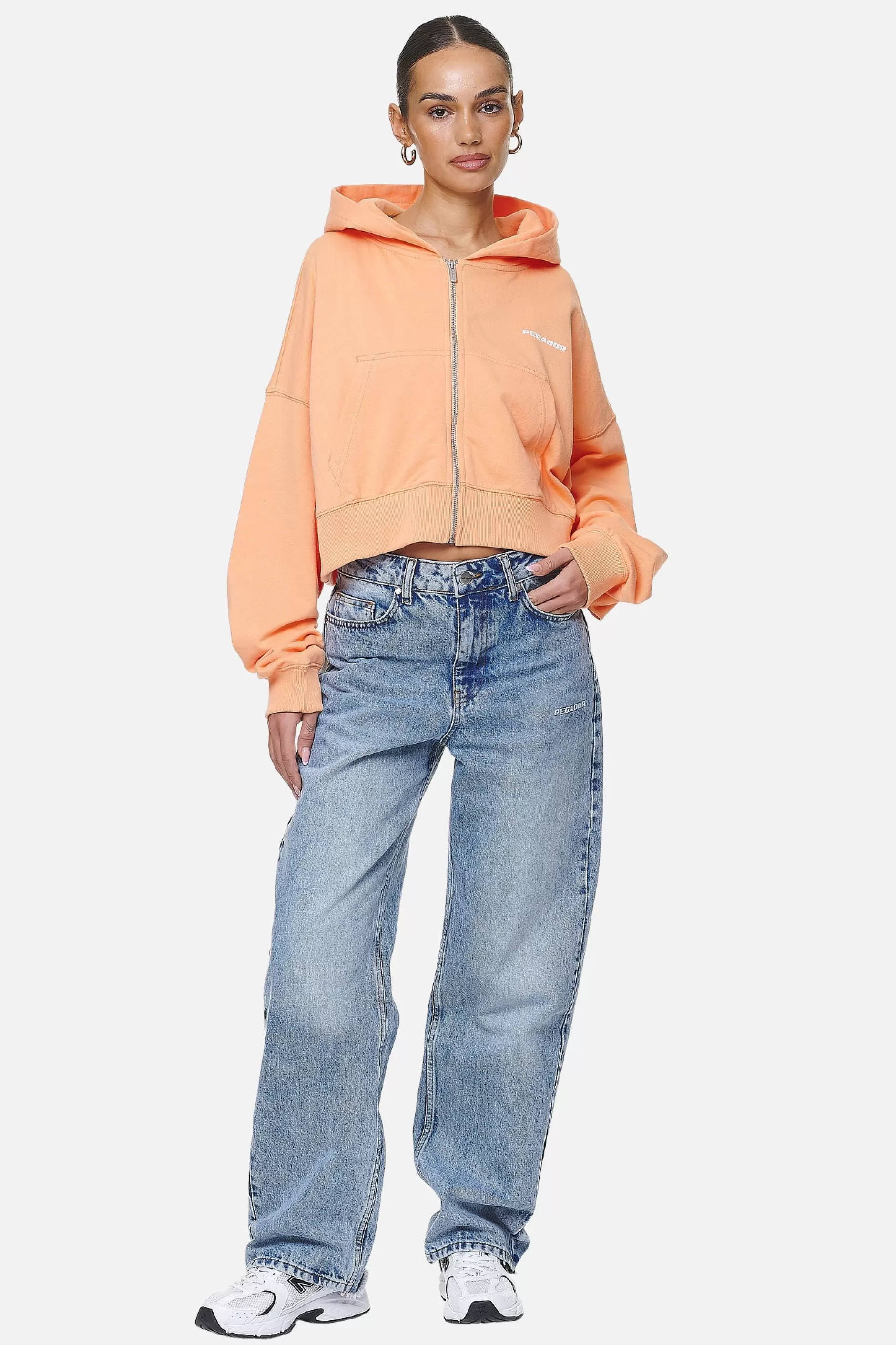 Marla Cropped Zip Hoodie -Pegador Fashion