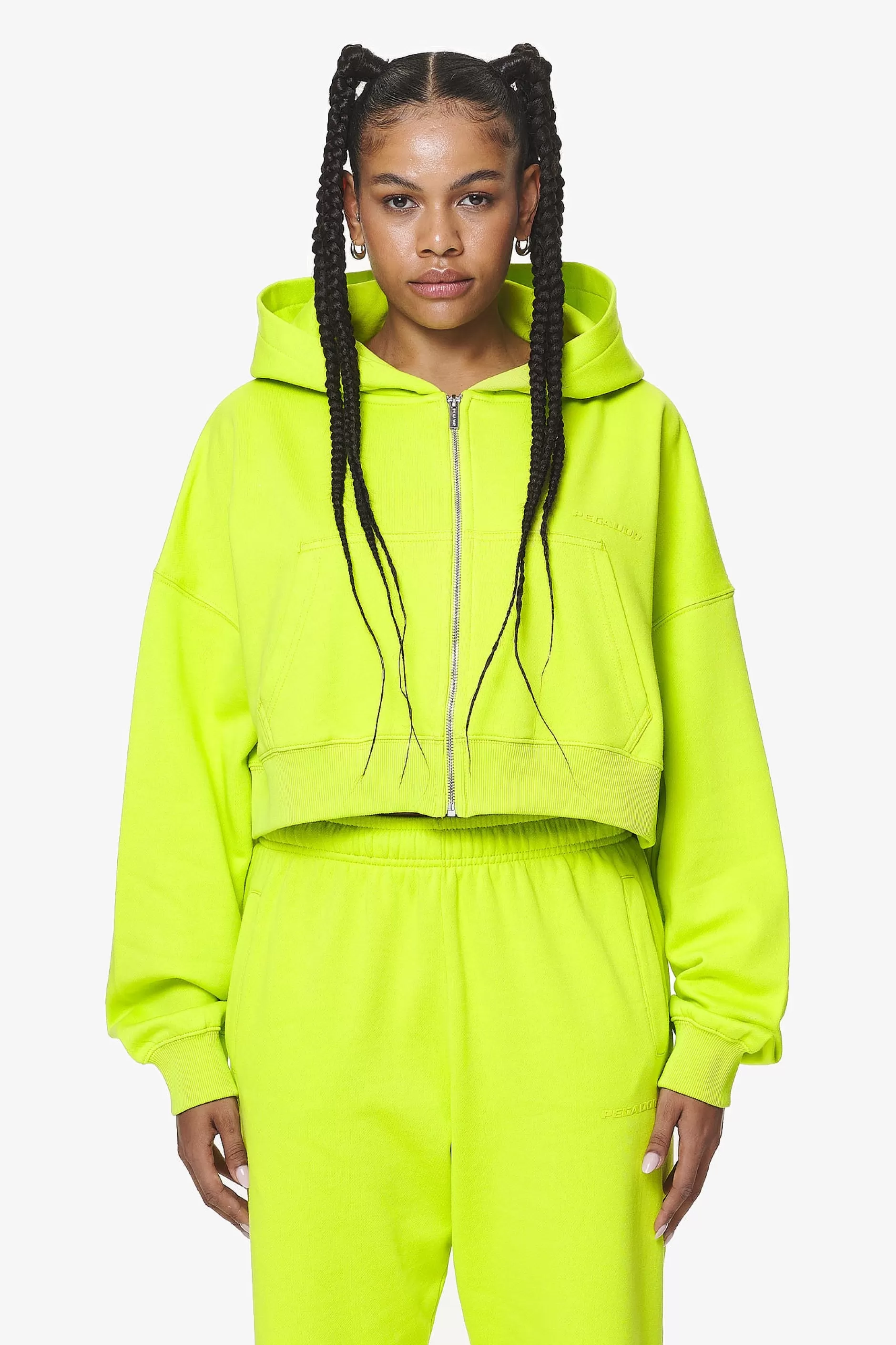 Marla Cropped Zip Hoodie -Pegador Store