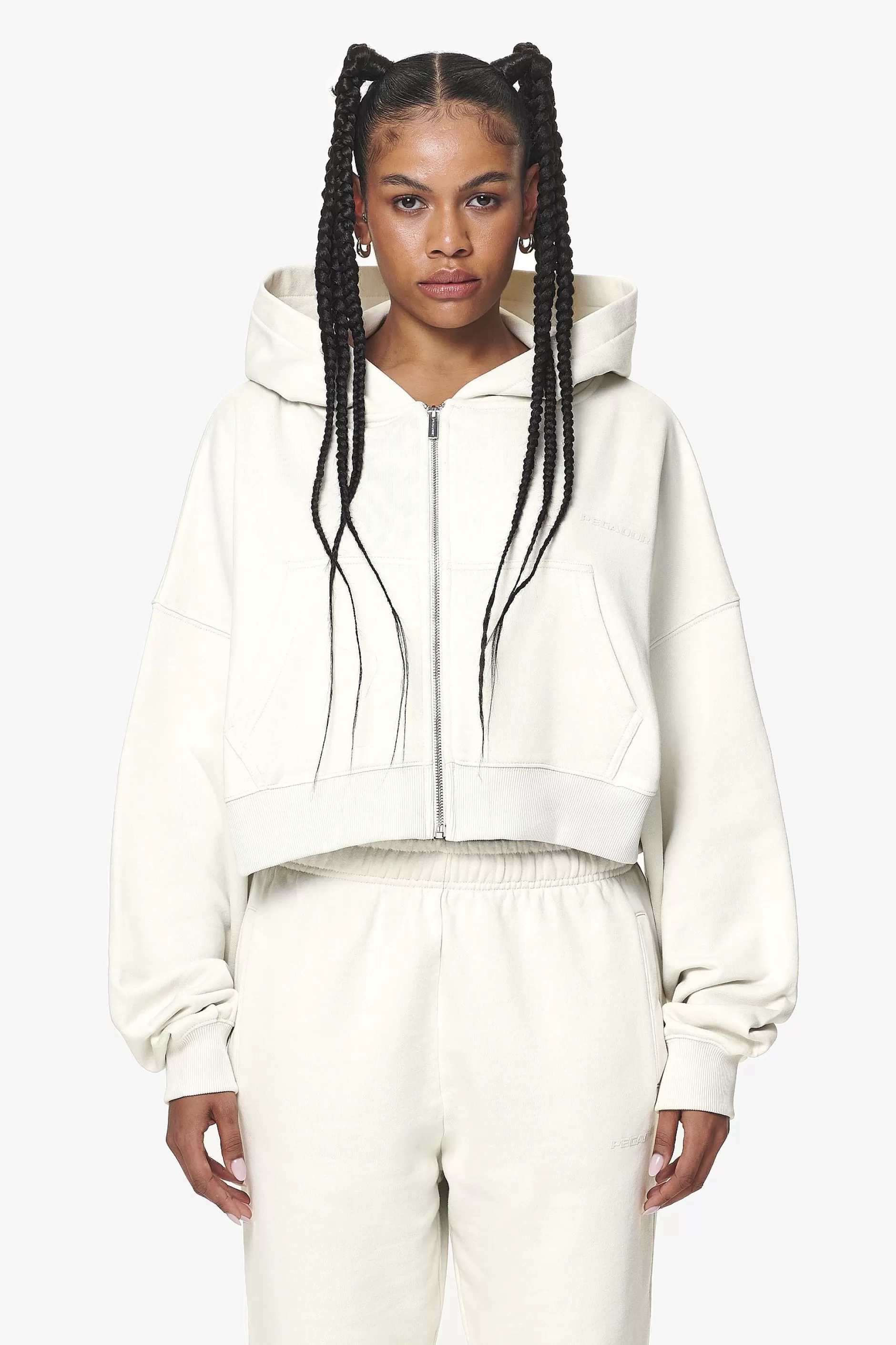 Marla Cropped Zip Hoodie -Pegador Store