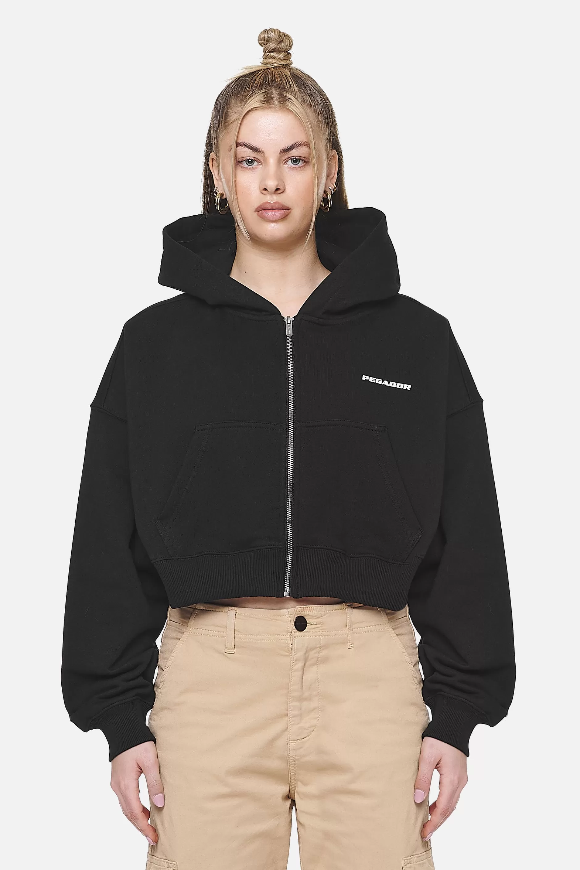 Marla Cropped Zip Hoodie -Pegador Store