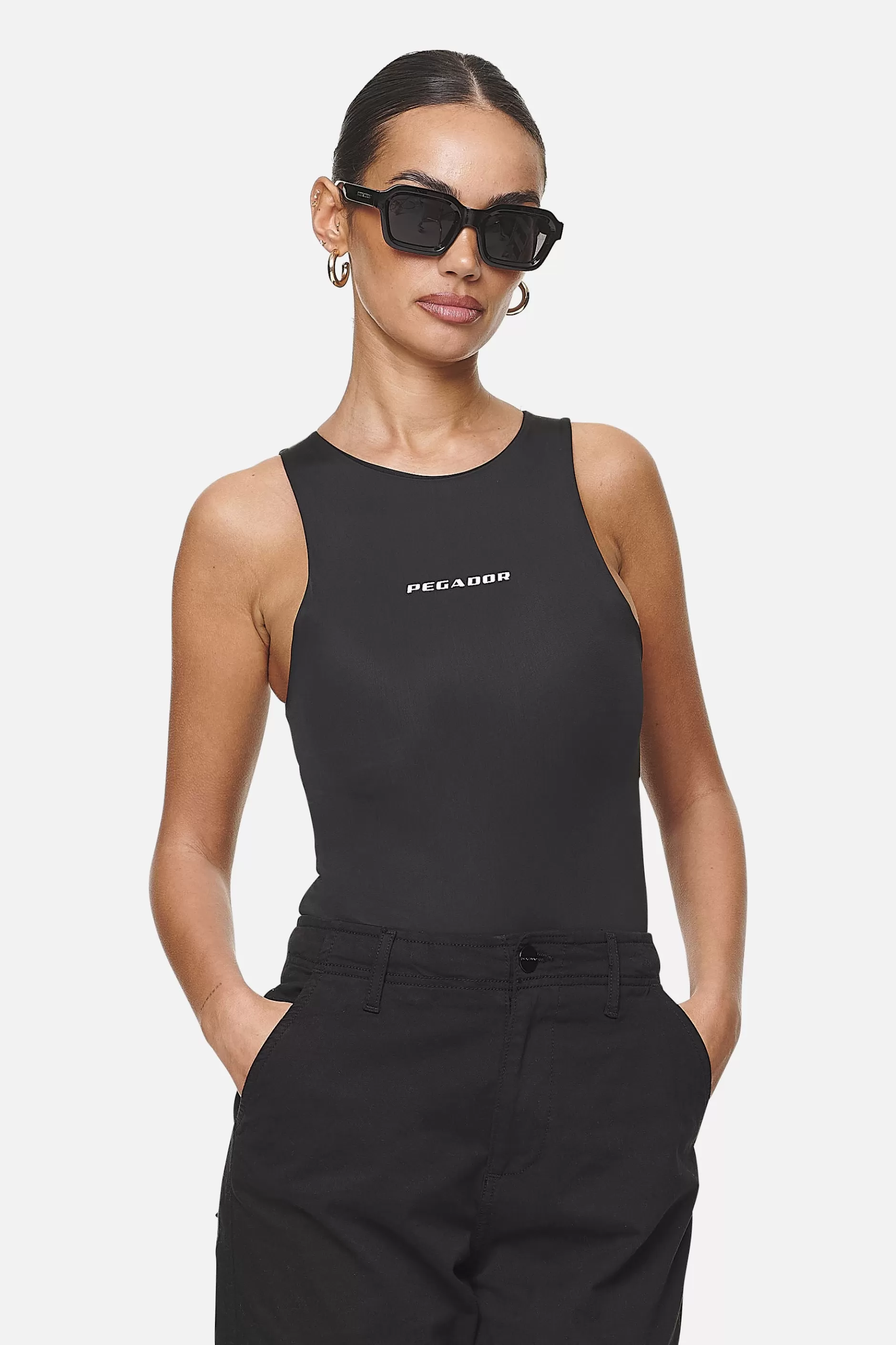 Maya Bodysuit Black White-Pegador Clearance