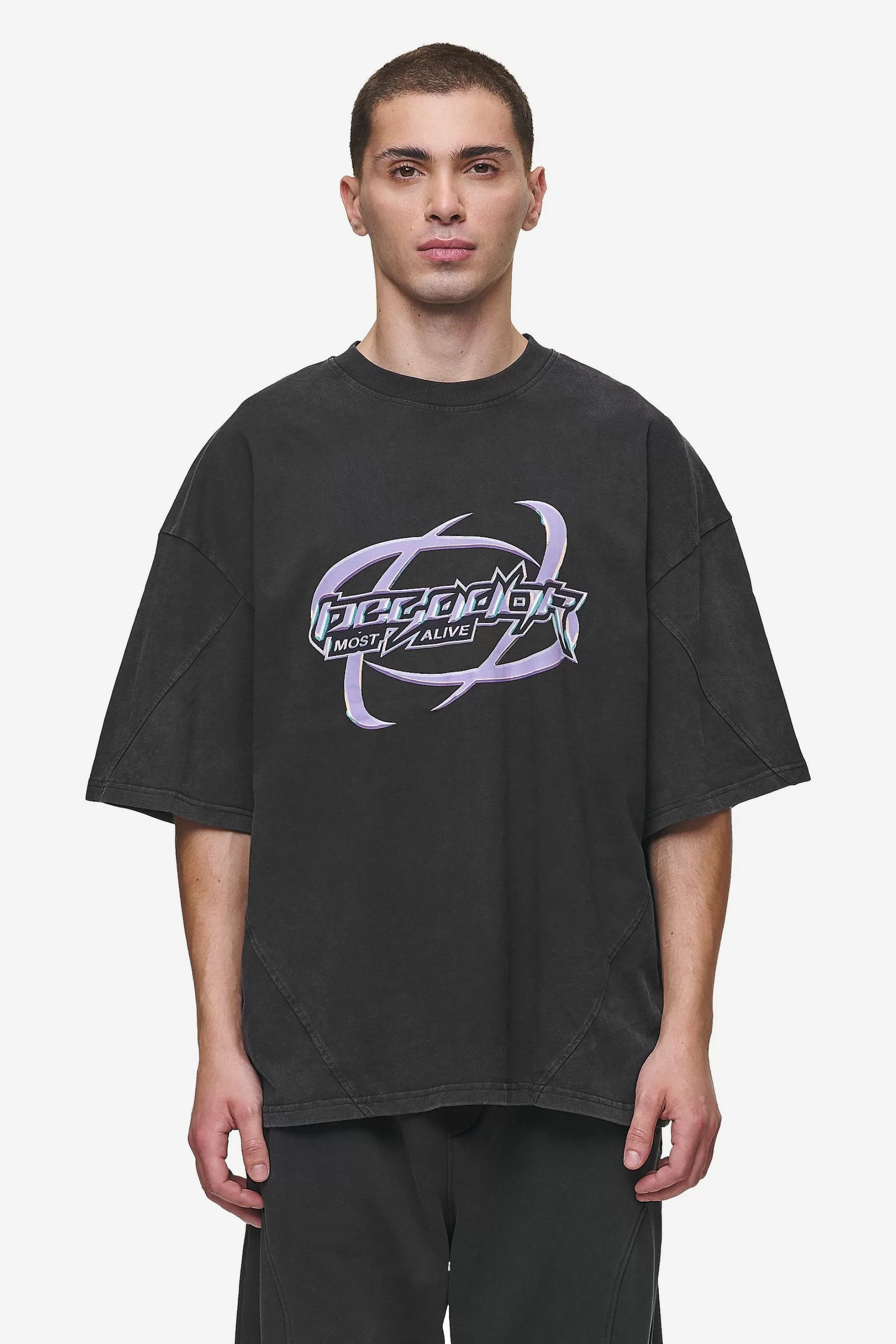 Mill Boxy Tee Vintage Black-Pegador Best