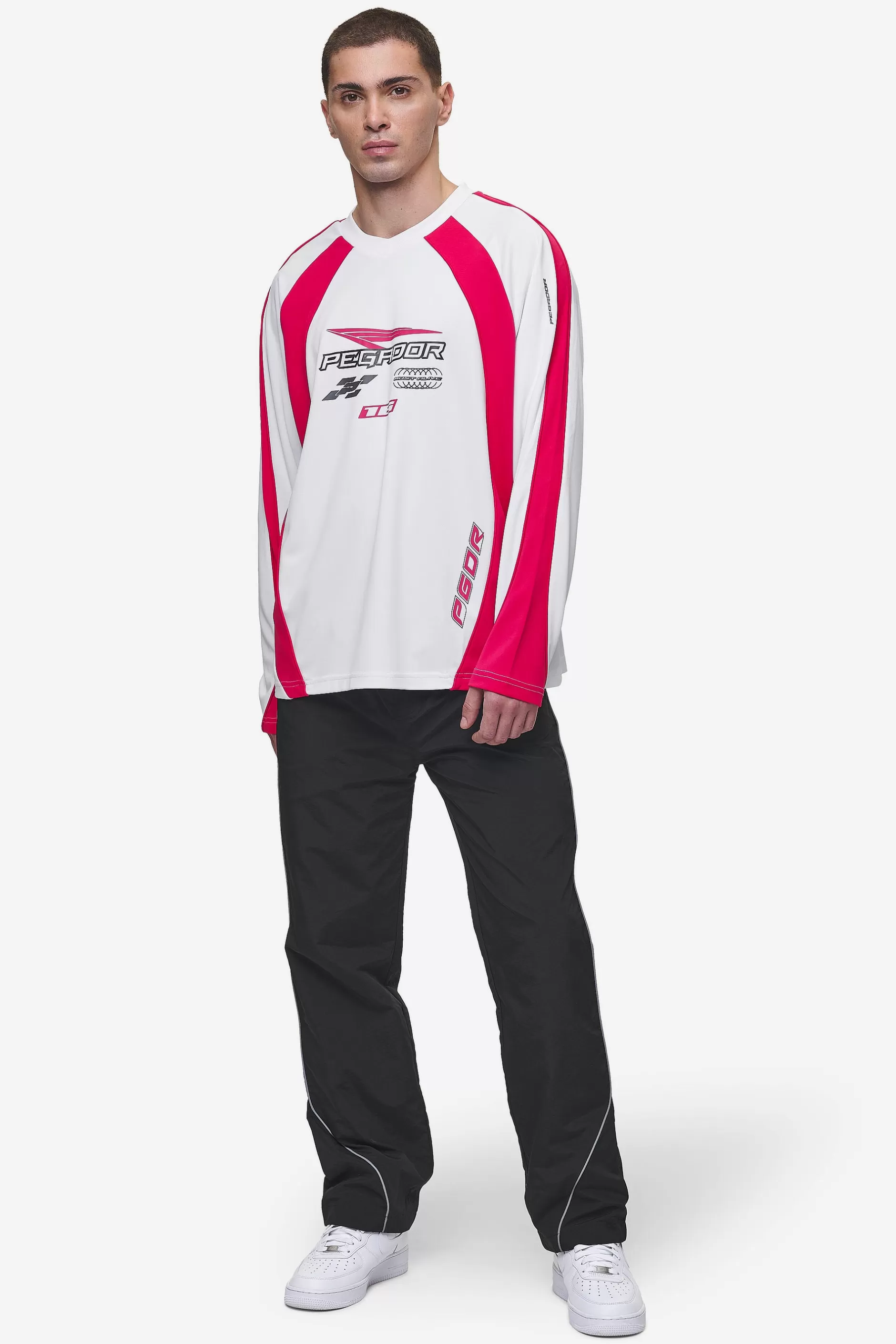 Mosco Longsleeve Jersey White Virtual Pink-Pegador Cheap