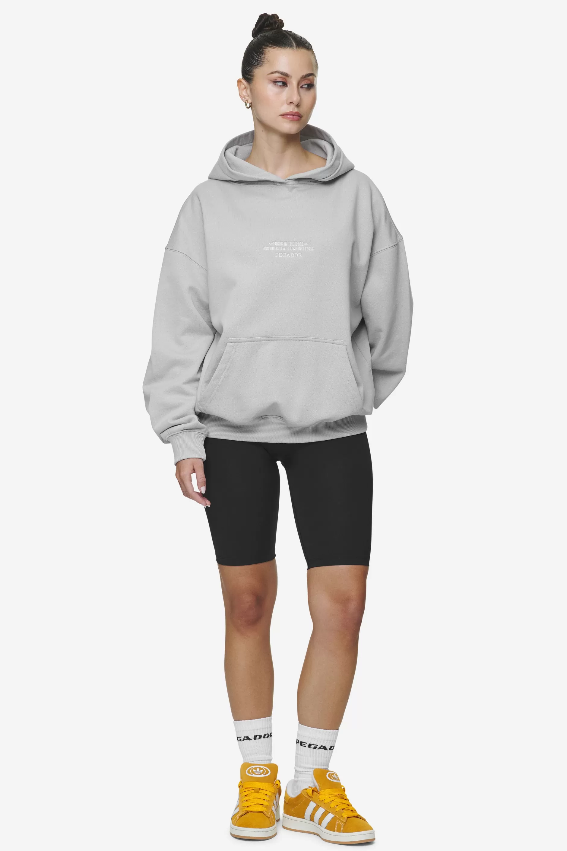 Naia Oversized Hoodie Washed Sky Grey-Pegador Flash Sale