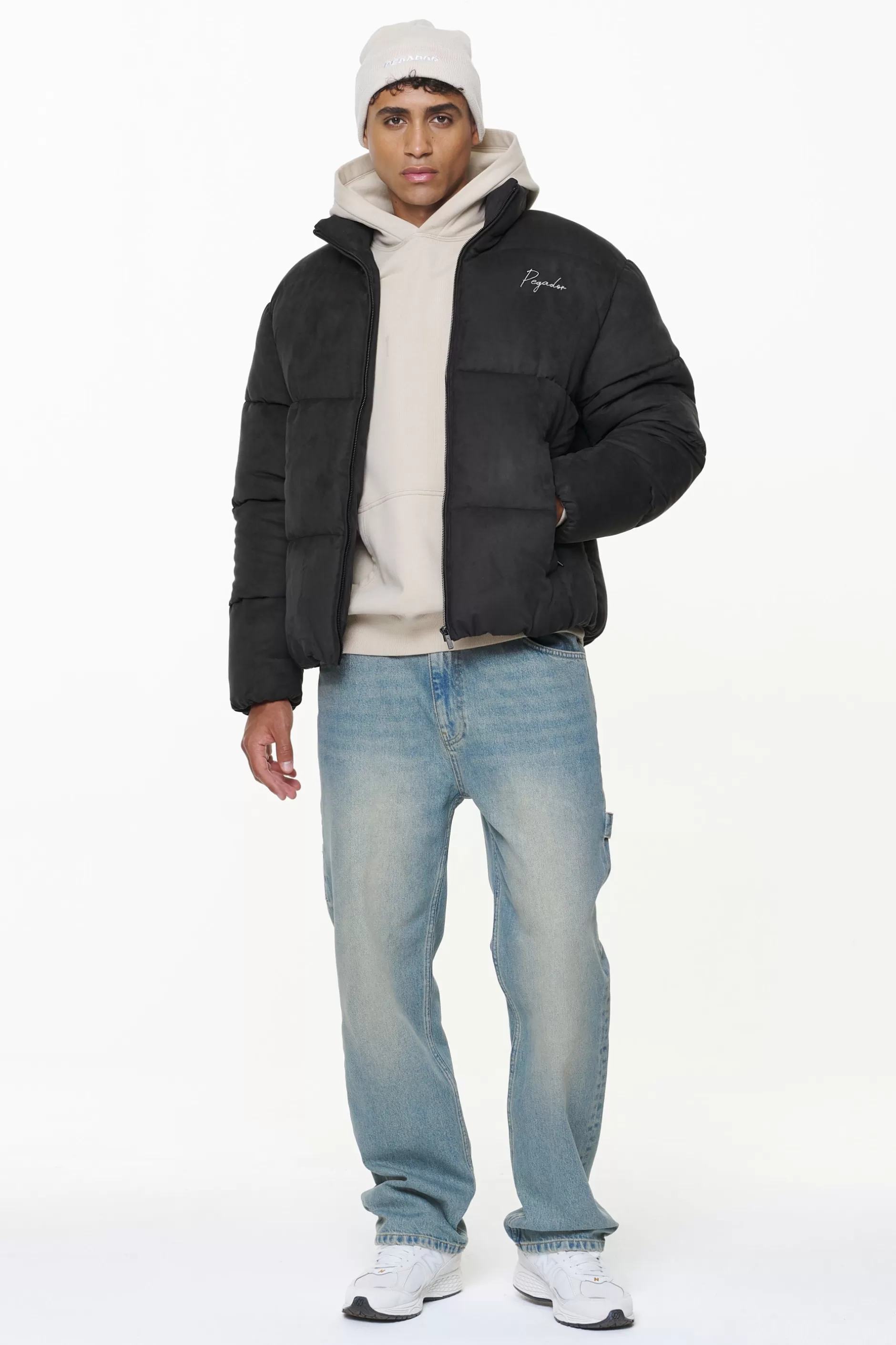 Neum Suede Puffer Jacket -Pegador Discount