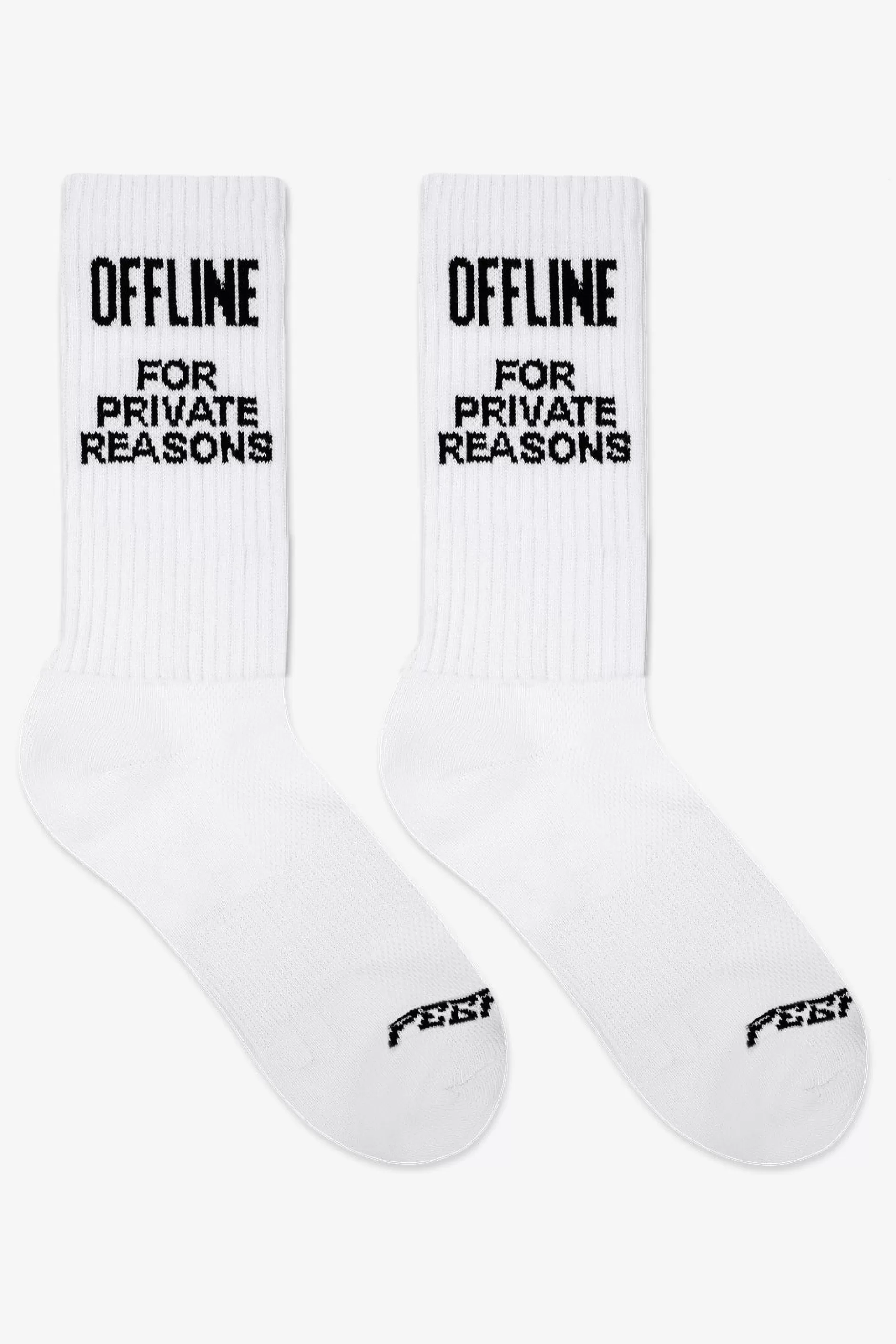 Offline Socks White Black-Pegador Cheap