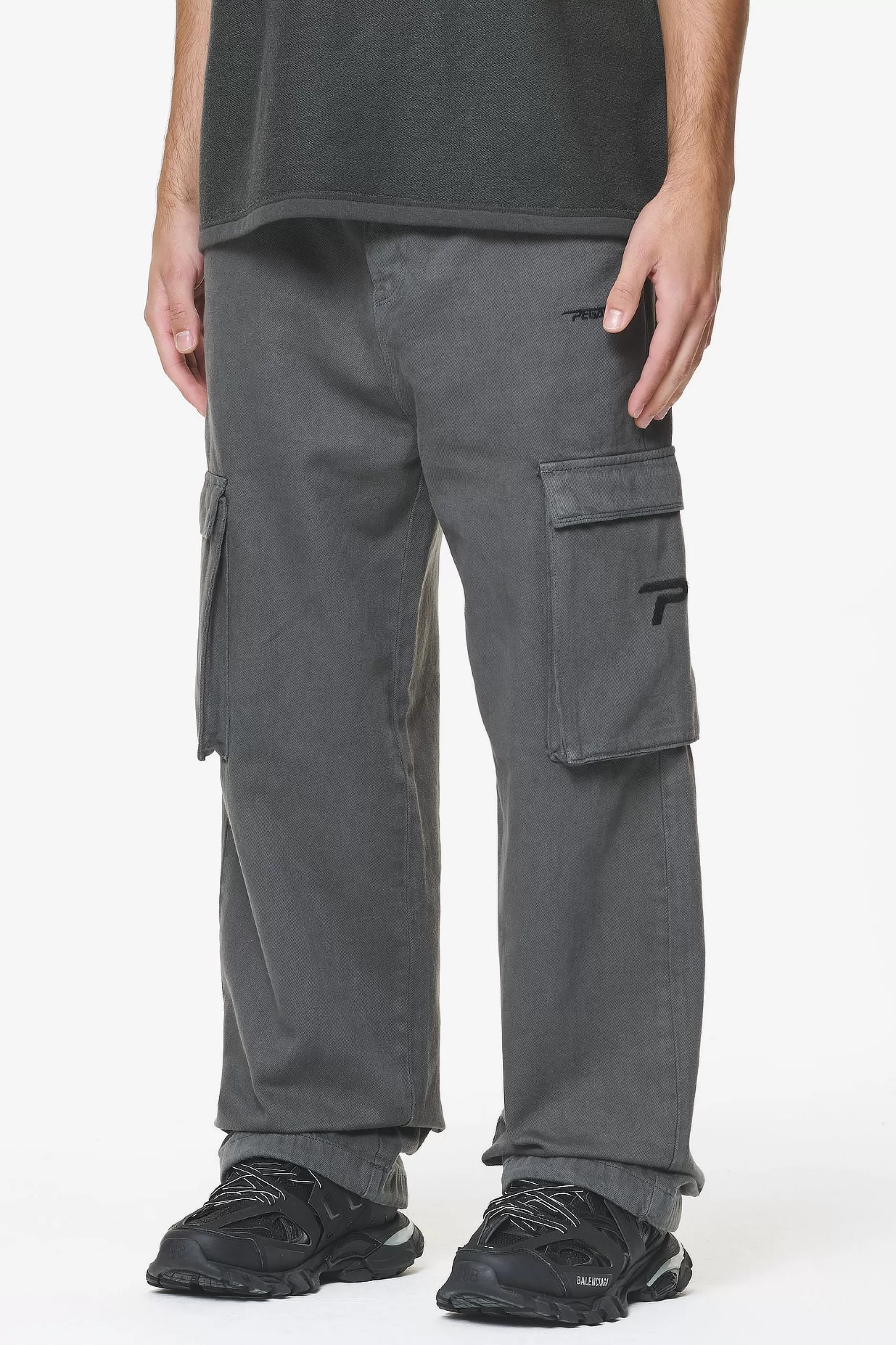 Paden Wide Cargo Pants Volcano Grey-Pegador Best