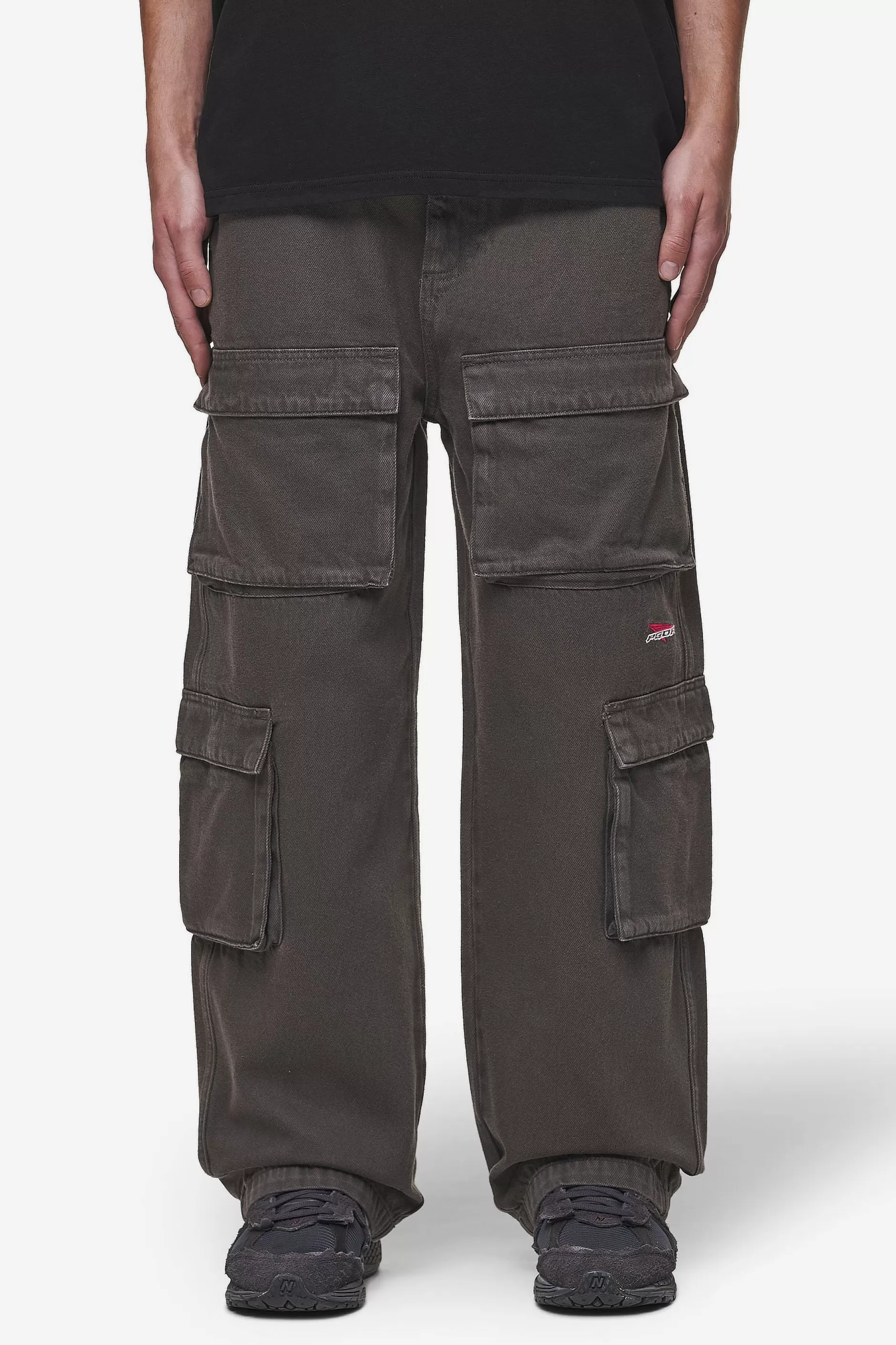 Penard Wide Cargo Pants Anthracite-Pegador Best Sale