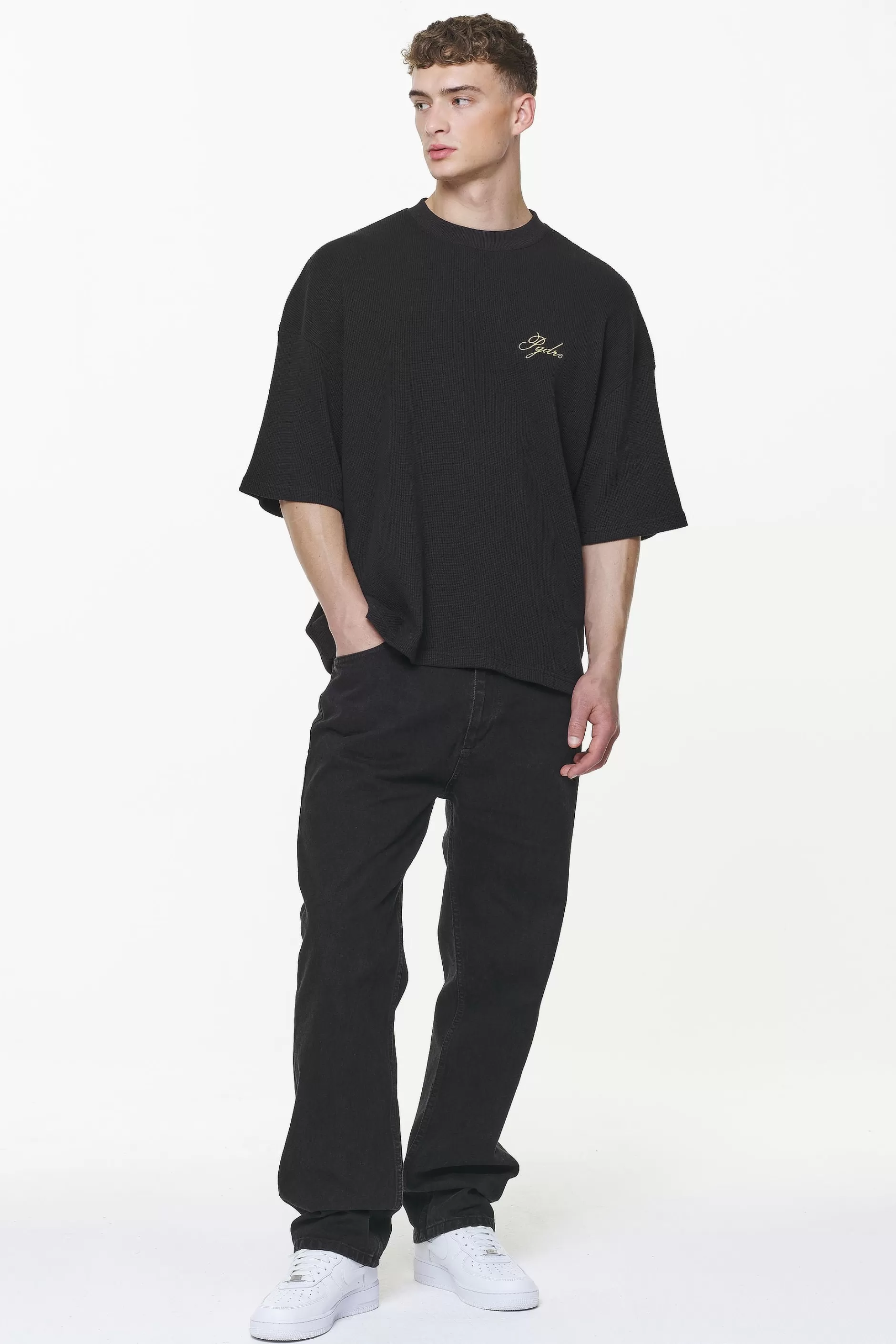 Quat Waffle Boxy Tee -Pegador Sale
