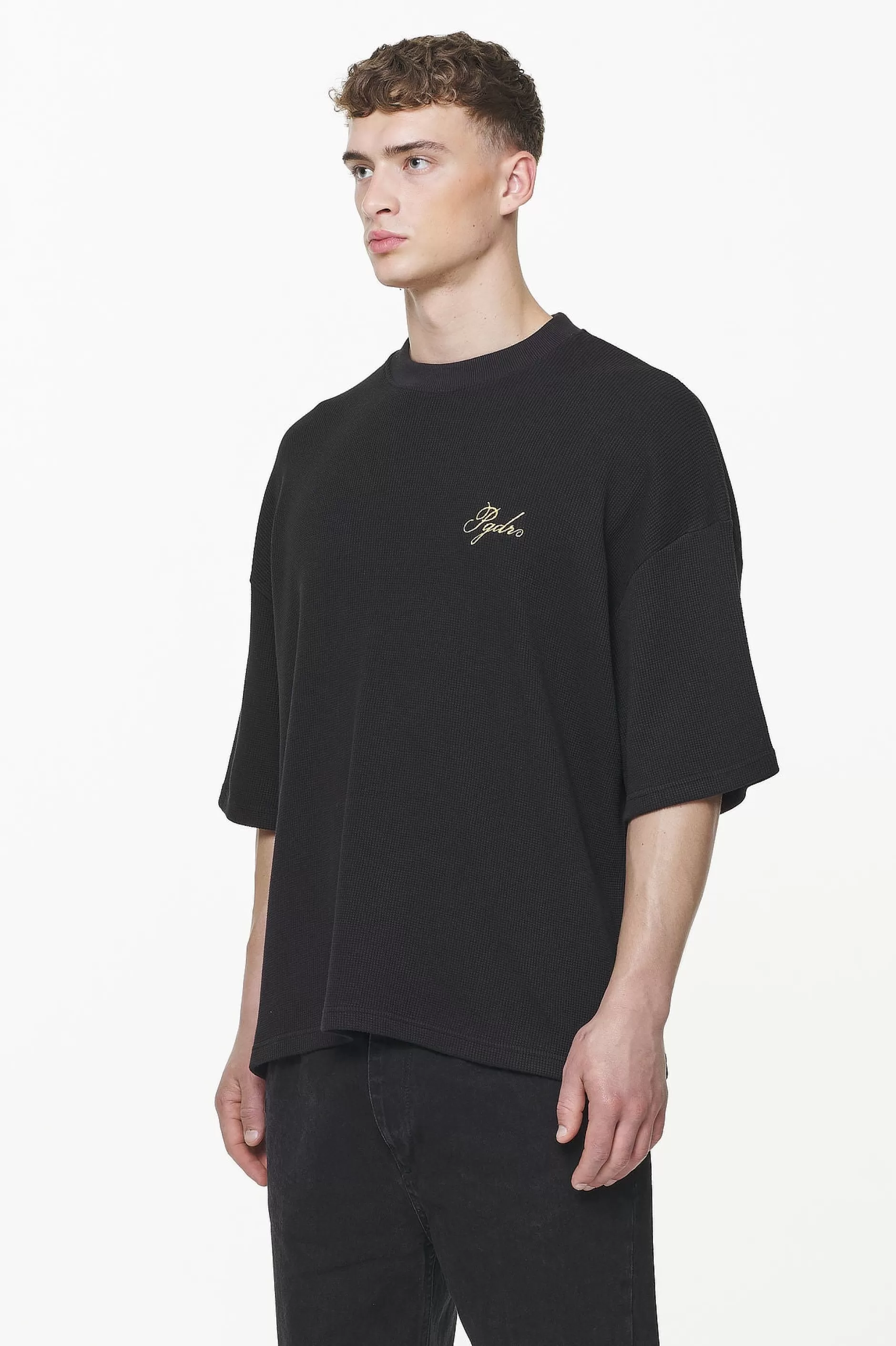 Quat Waffle Boxy Tee -Pegador Sale