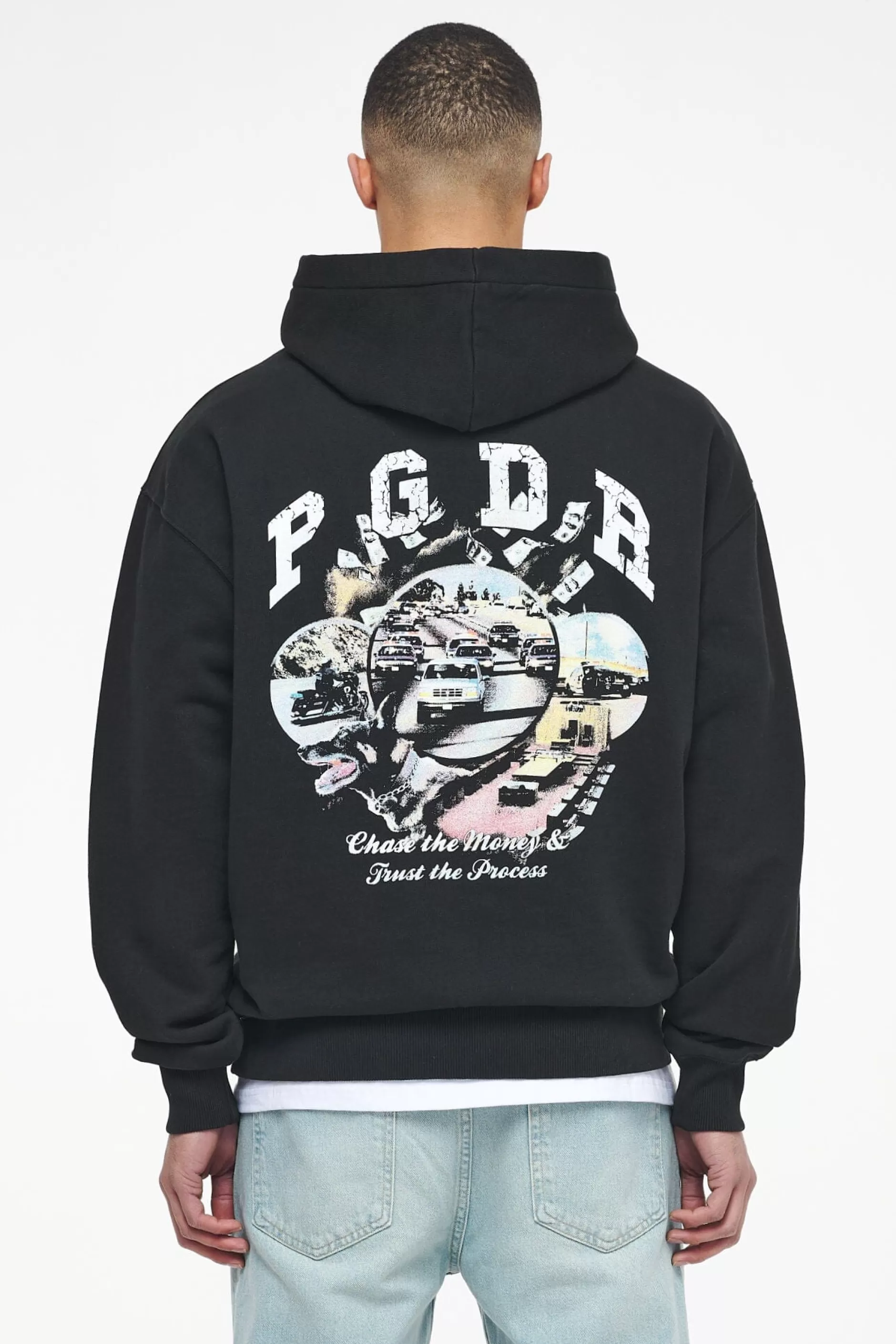 Reid Oversized Hoodie Vintage Washed Black Ink-Pegador Shop