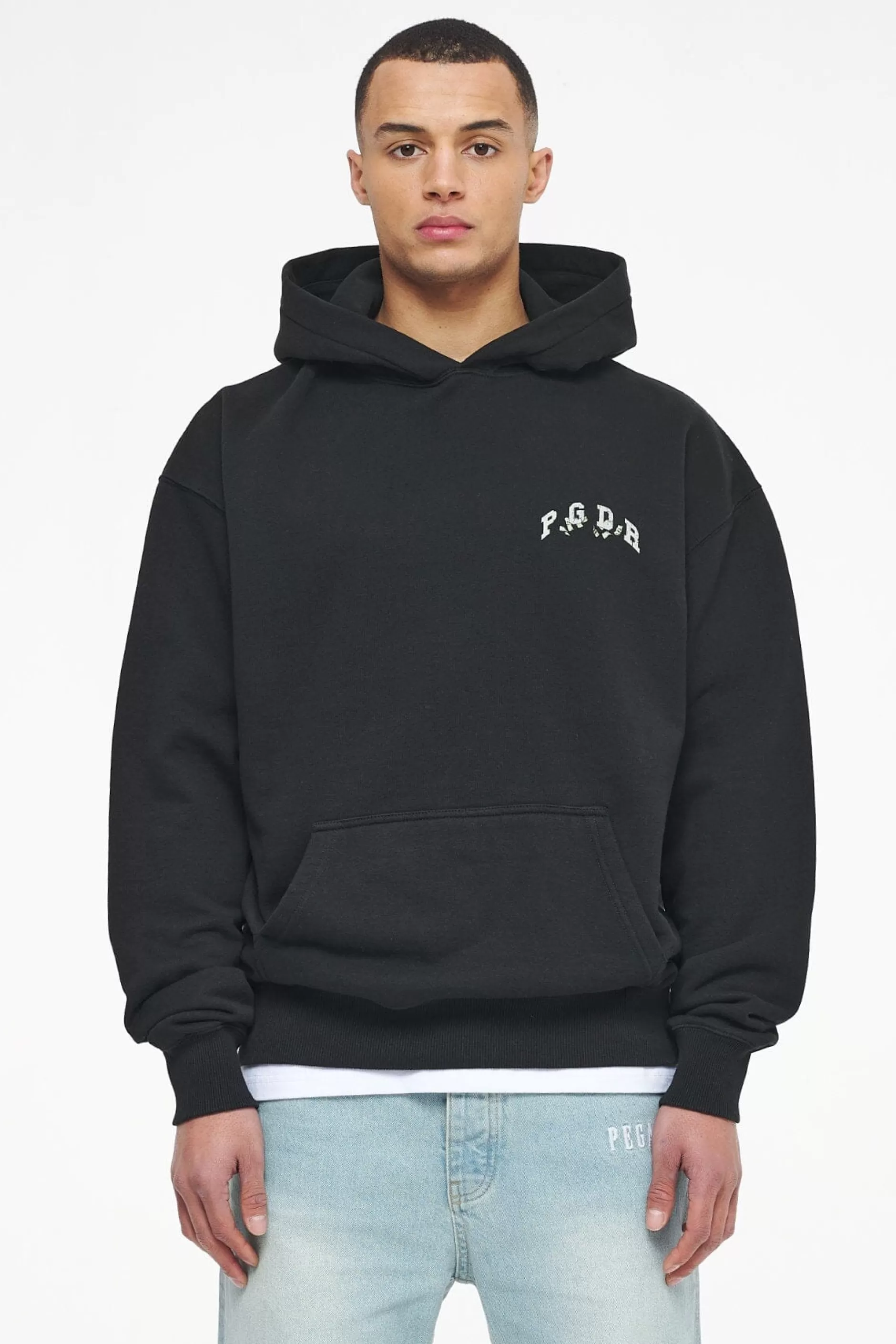 Reid Oversized Hoodie Vintage Washed Black Ink-Pegador Shop