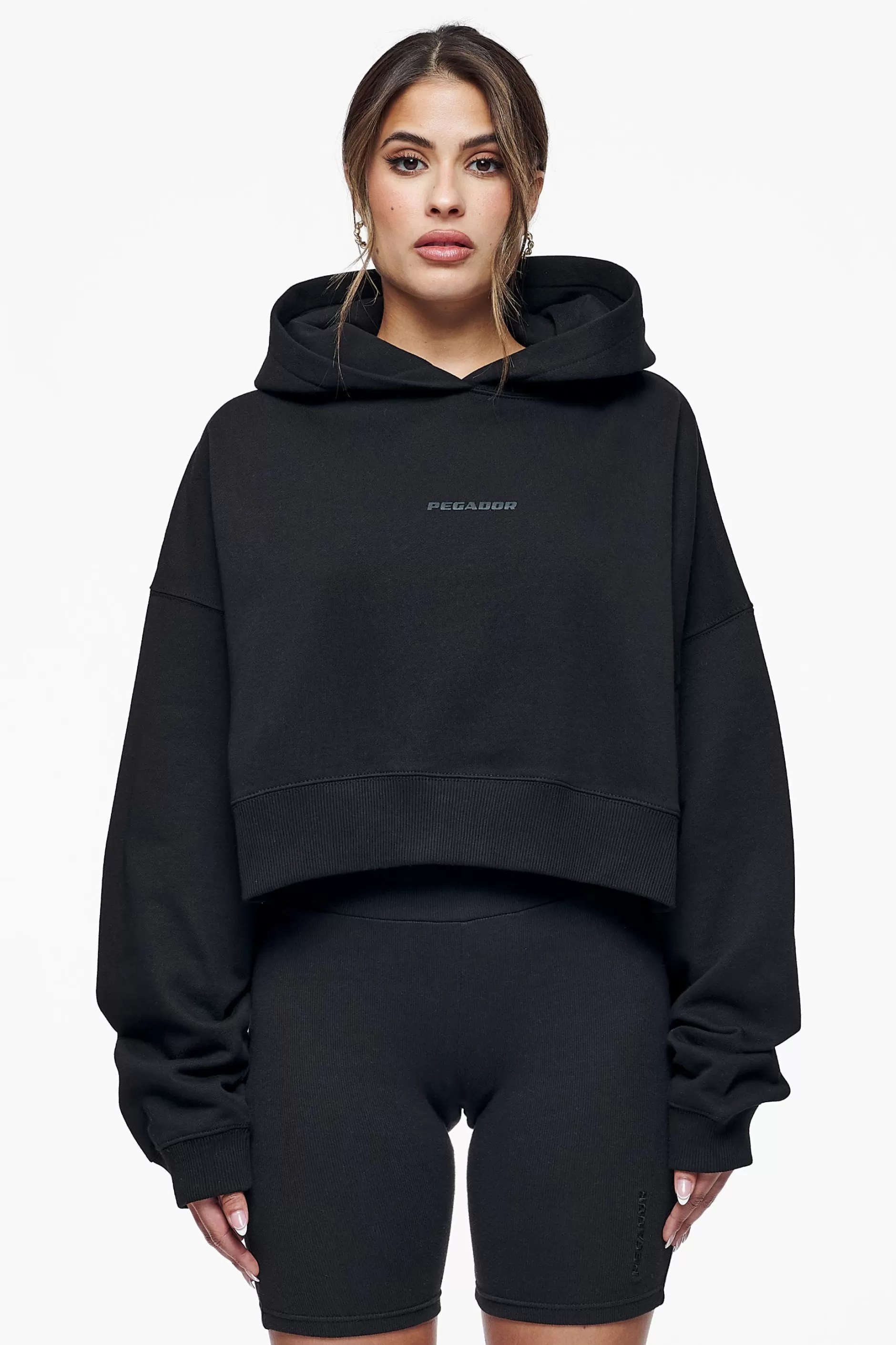 Salita Oversized Cropped Hoodie -Pegador Flash Sale