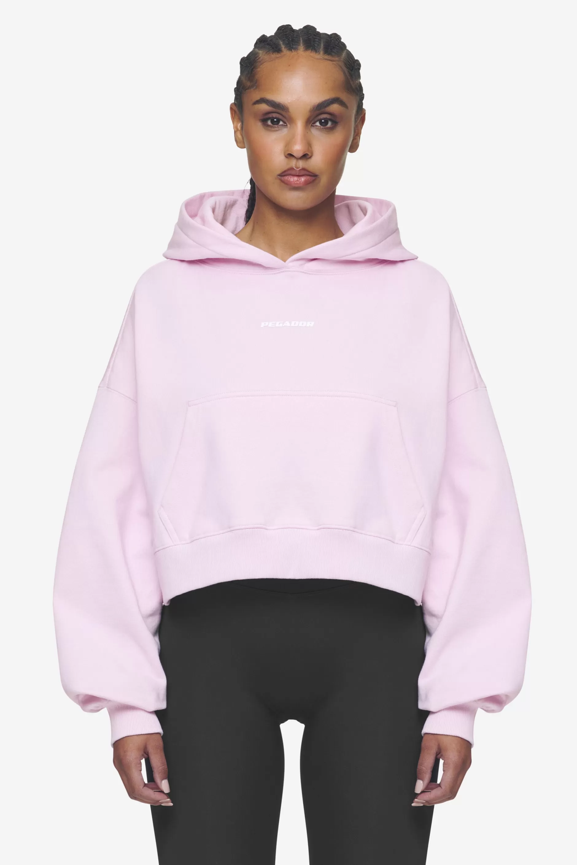 Salita Oversized Cropped Hoodie White Gum-Pegador Best Sale