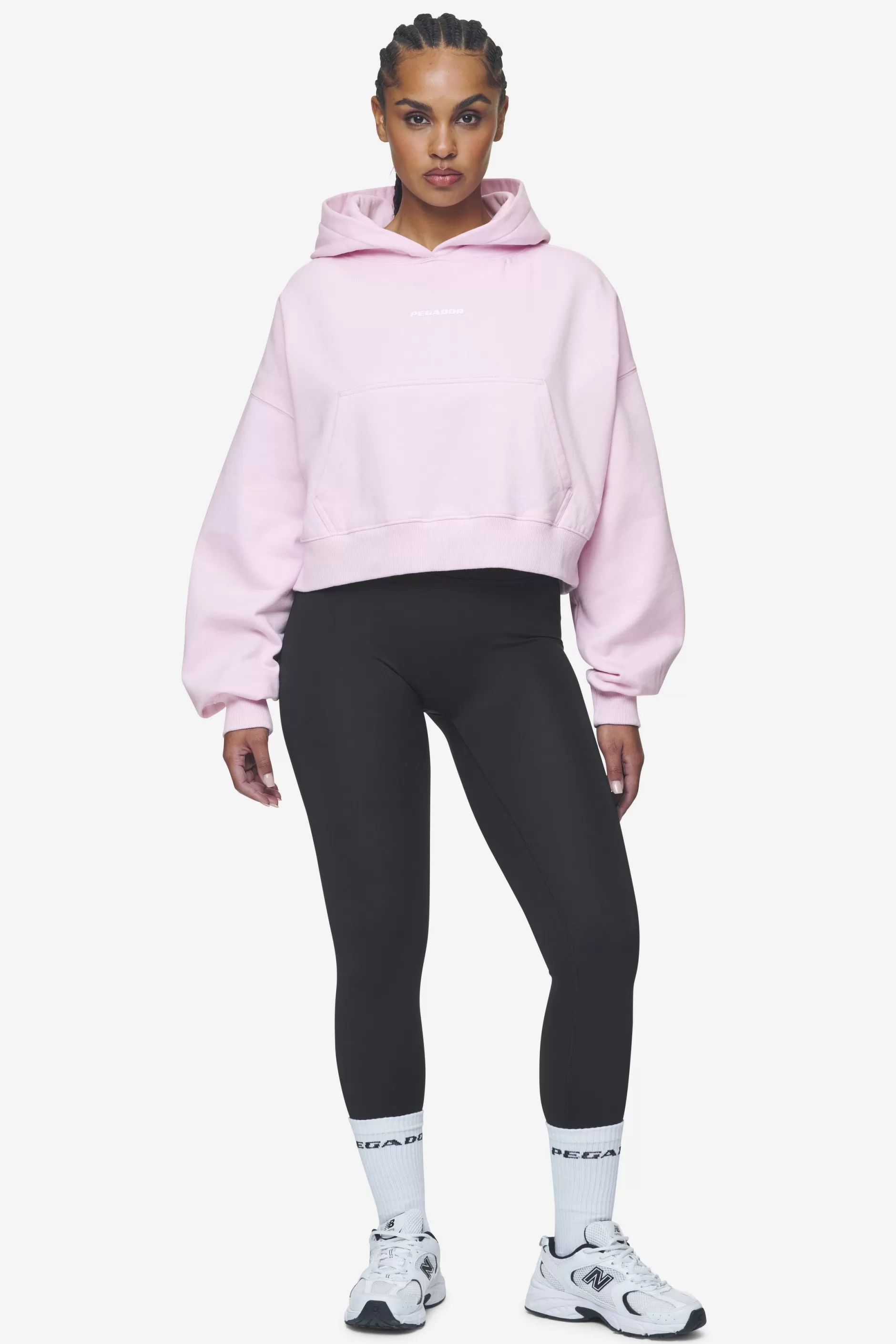 Salita Oversized Cropped Hoodie White Gum-Pegador Best Sale