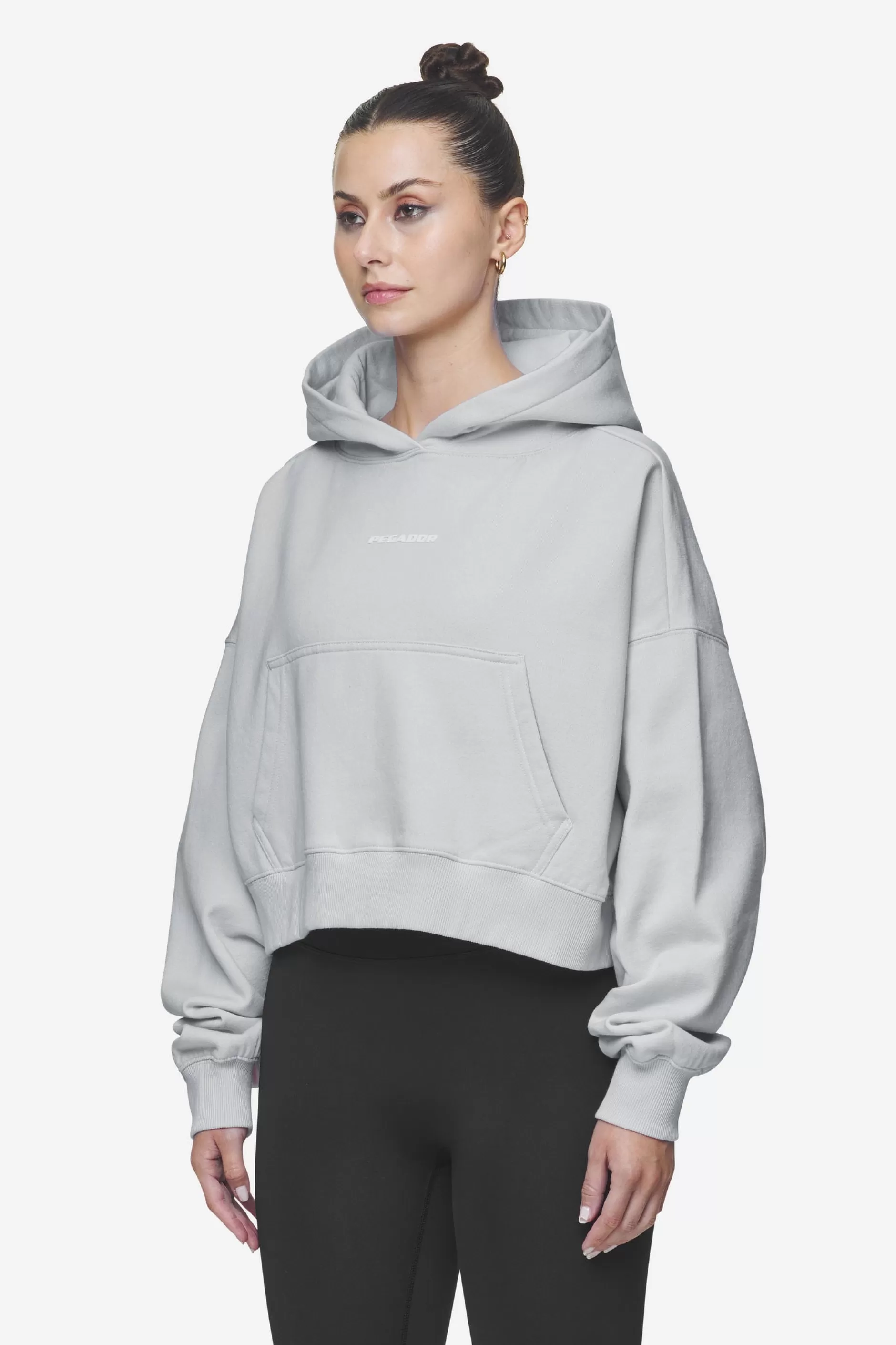 Salita Oversized Cropped Hoodie White Gum-Pegador Shop