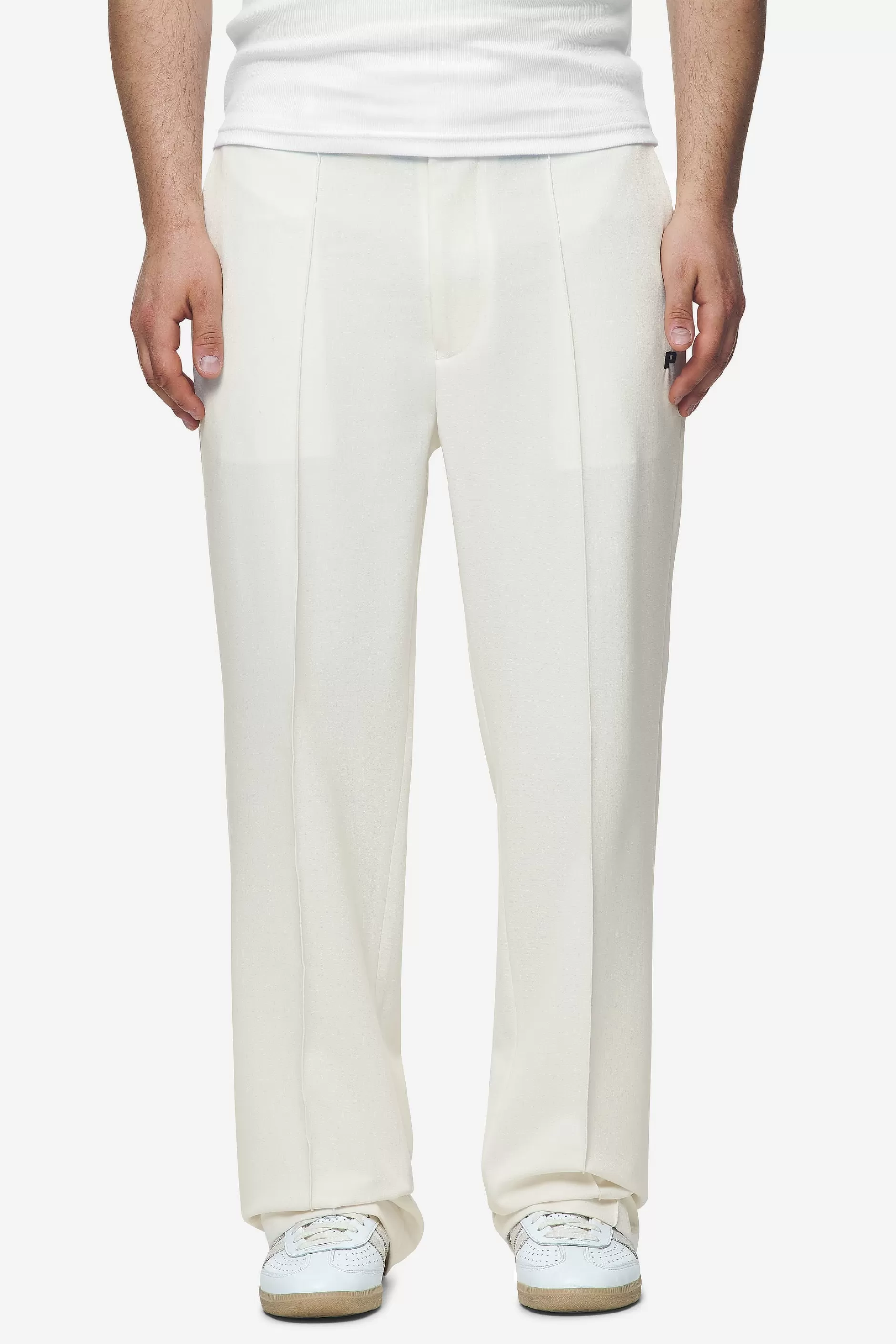 Serrano Wide Suit Pants Salty Cream-Pegador Cheap