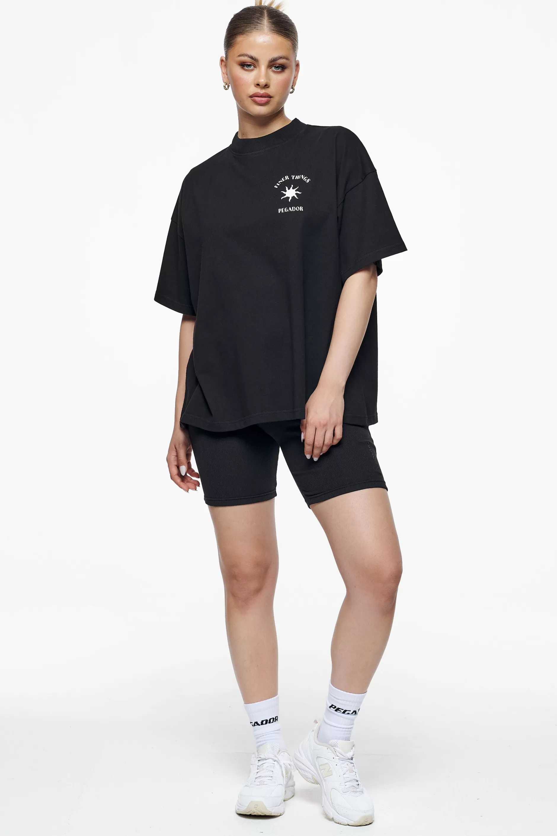 Siena Heavy Oversized Tee Washed Vintage Black-Pegador Clearance