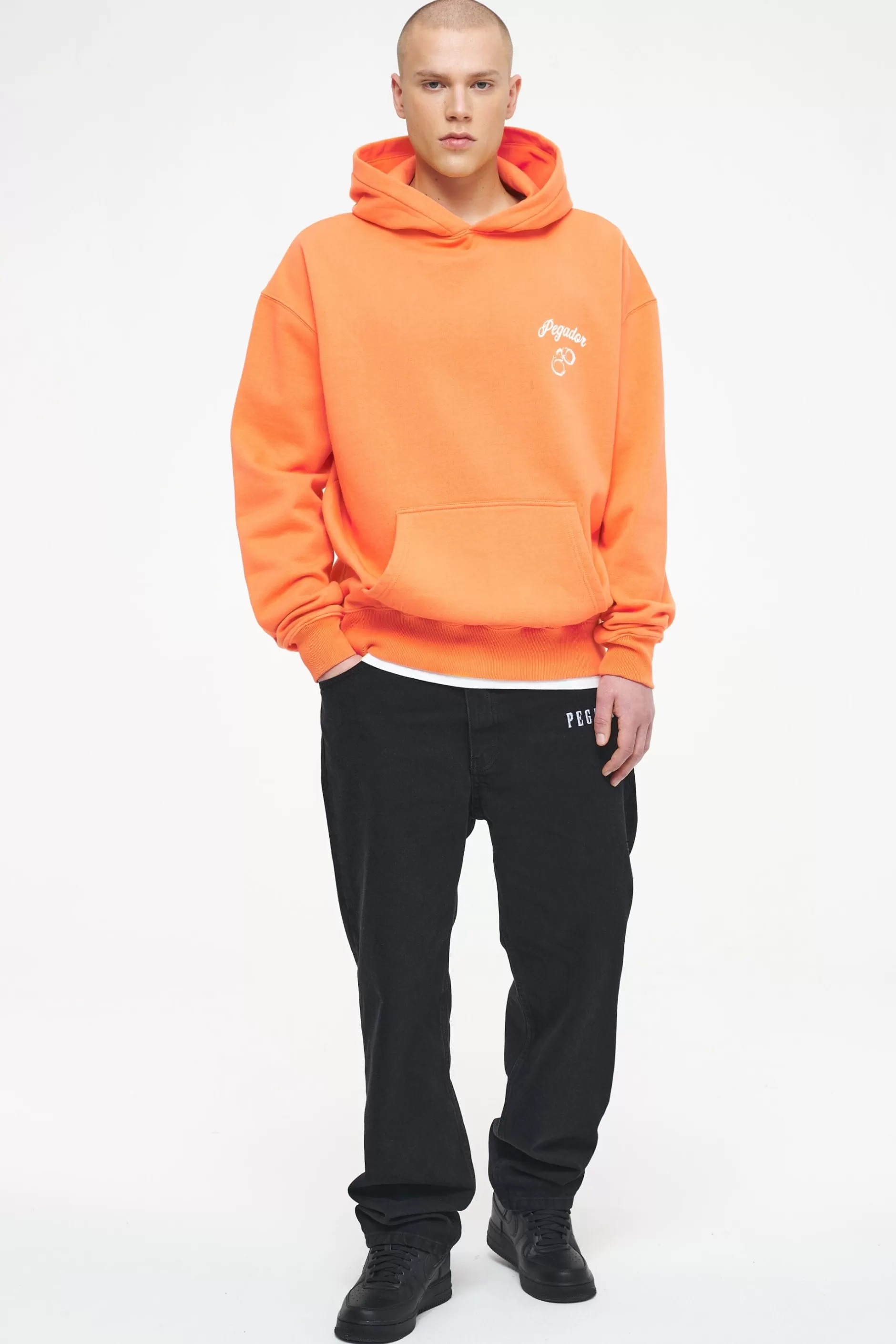 Skena Oversized Hoodie Vintage Washed Sunrise Orange-Pegador Shop