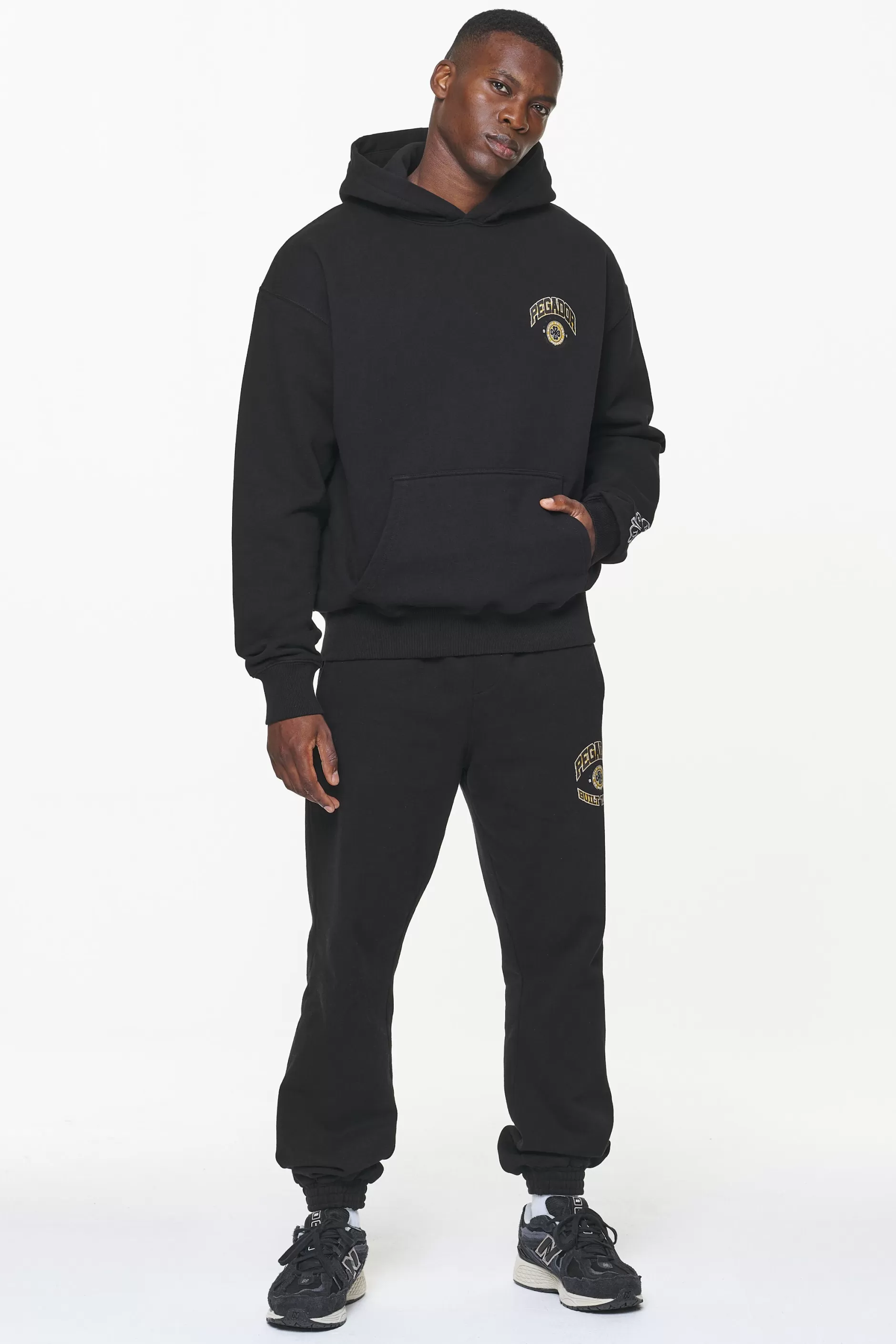 Smith Oversized Hoodie Vintage Washed Onyx Black-Pegador Store