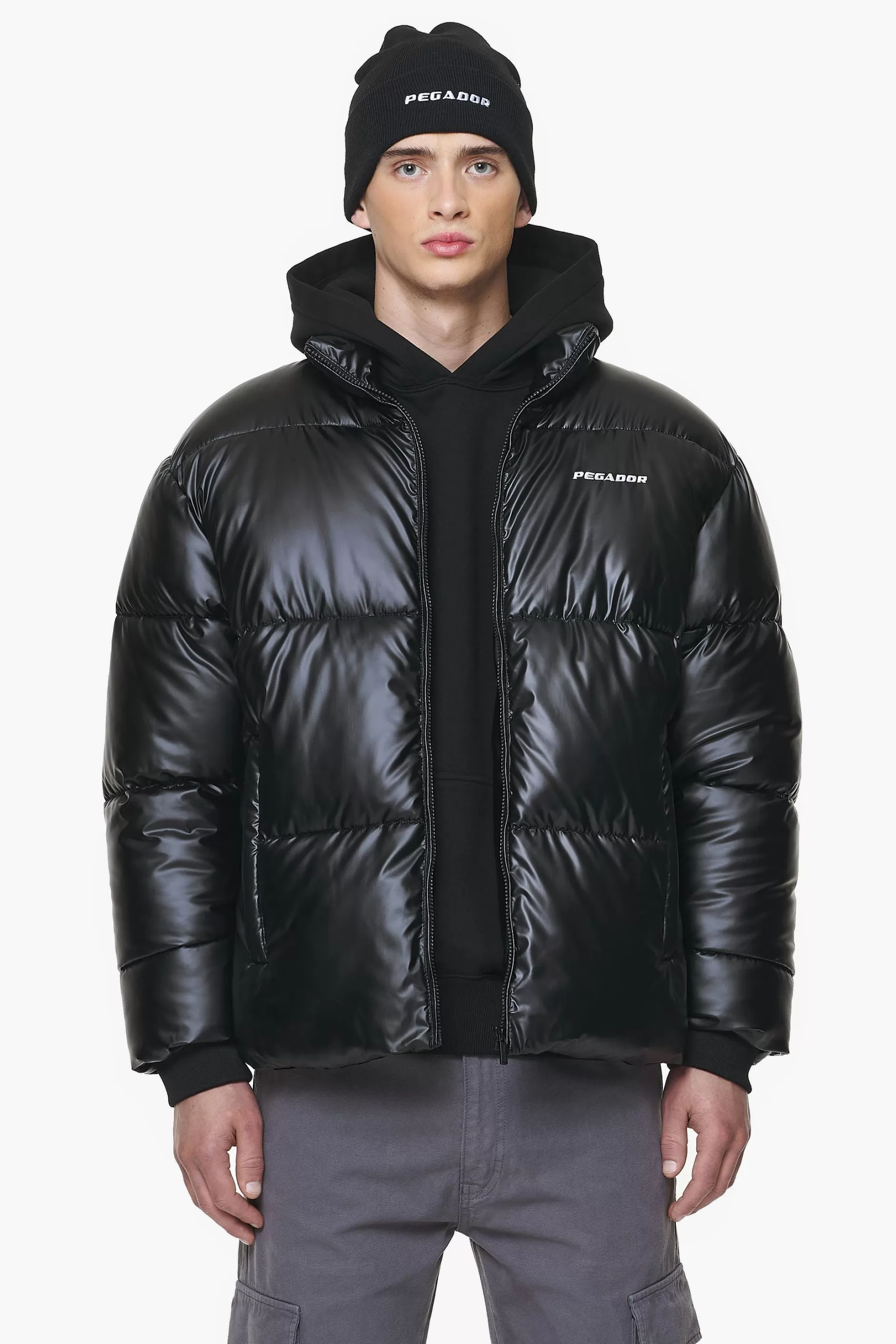 Solin Glossy Puffer Jacket -Pegador Cheap