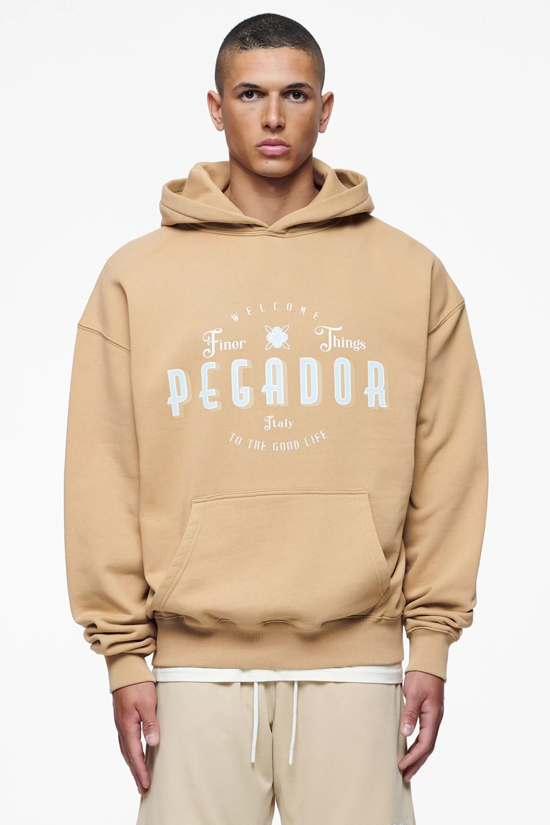 Stokes Oversized Hoodie Vintage Washed Espresso-Pegador Outlet