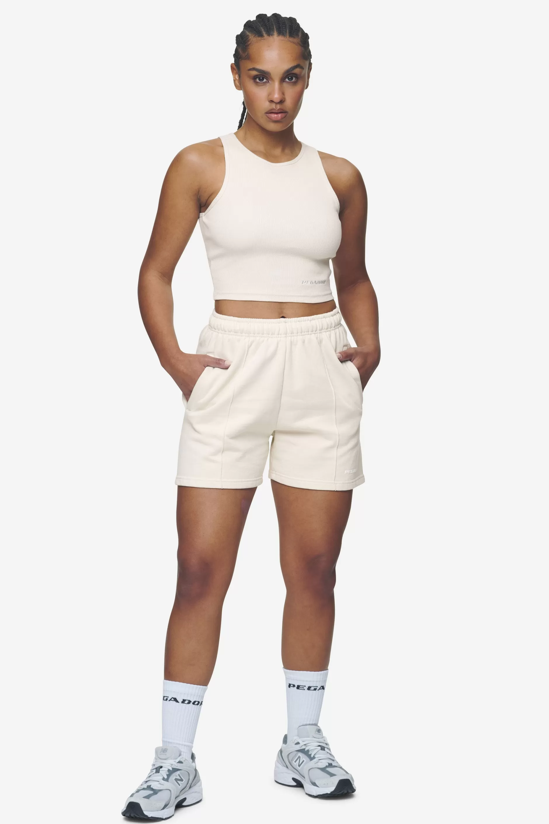 Sully High Waisted Shorts White Gum-Pegador Discount