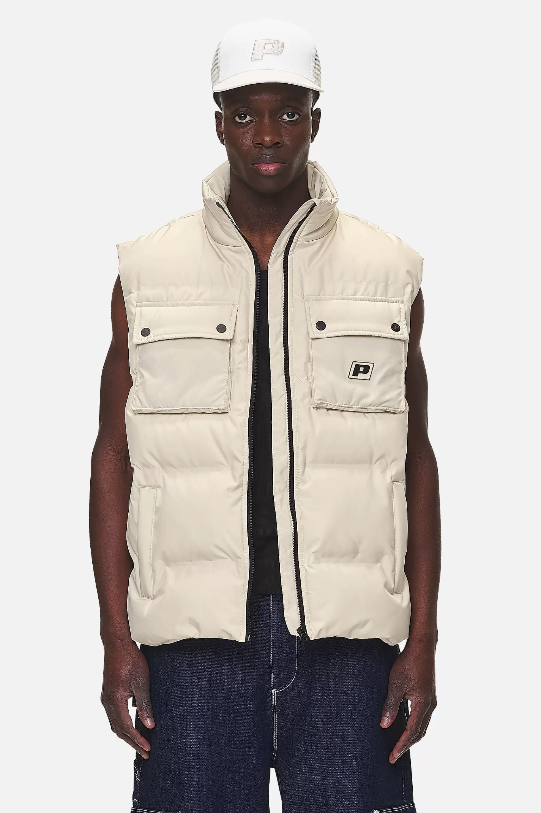 Tarbal Cargo Puffer Vest Desert Sand-Pegador Outlet