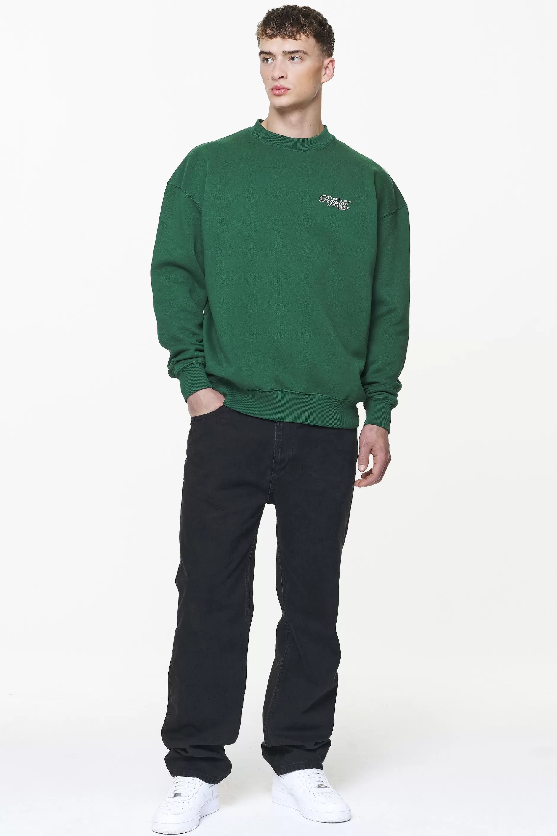 Tavery Oversized Sweater Vintage Washed British Green-Pegador Store