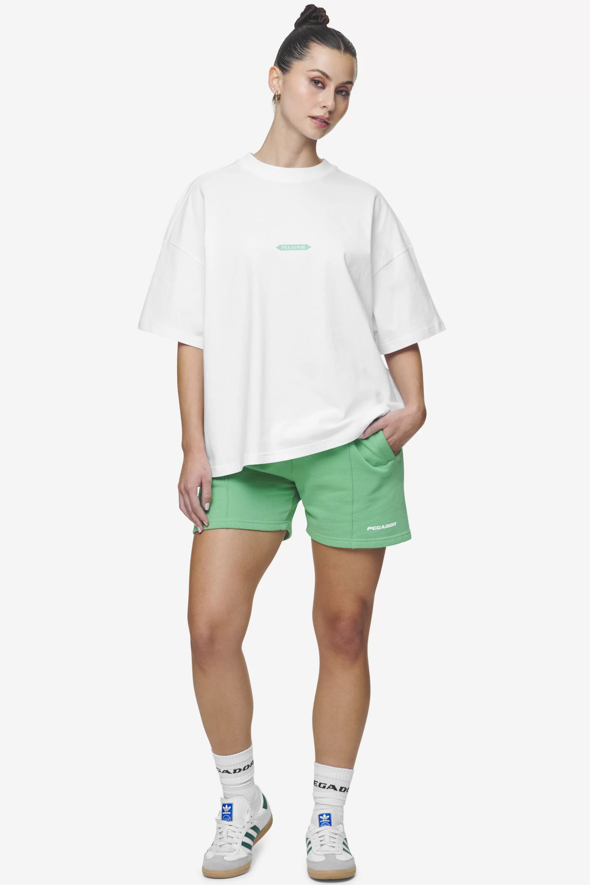 Tia Heavy Oversized Tee White-Pegador Flash Sale