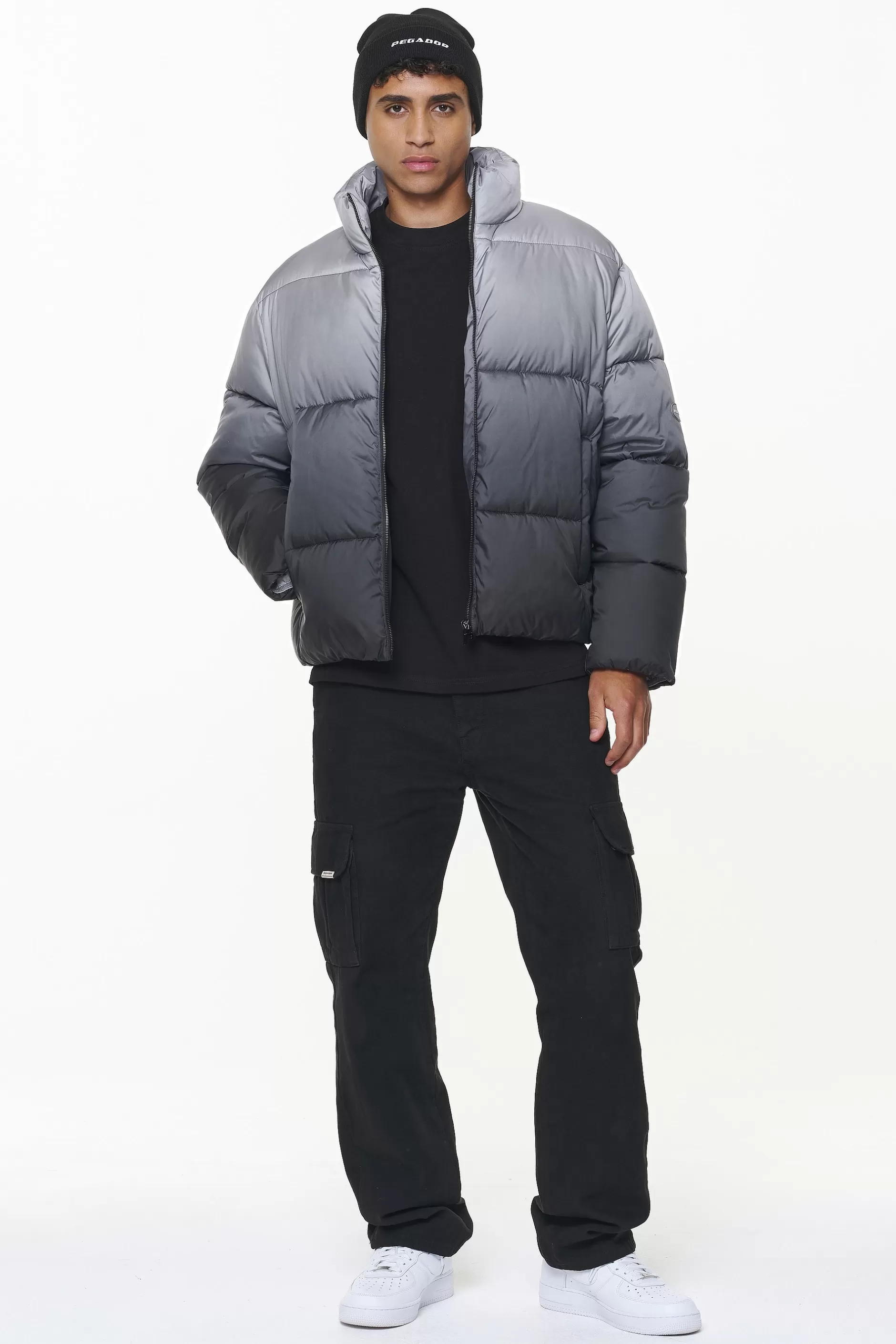 Tunis Faded Puffer Jacket Dark Grey-Pegador Sale