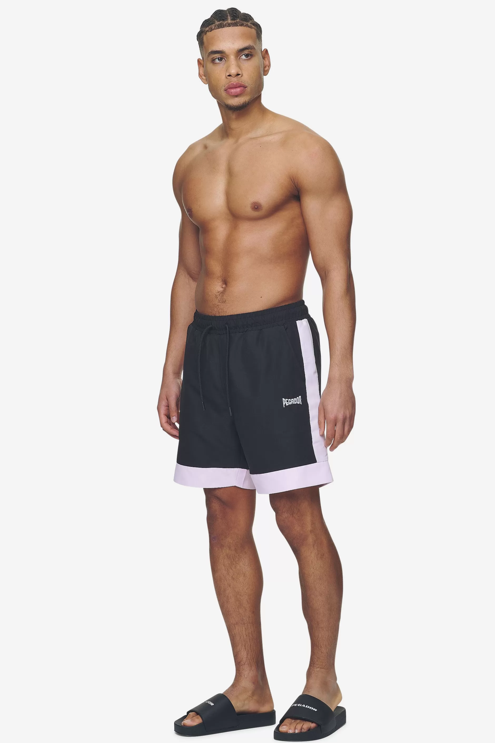 Vicente Swim Shorts Black Bubblegum-Pegador Cheap