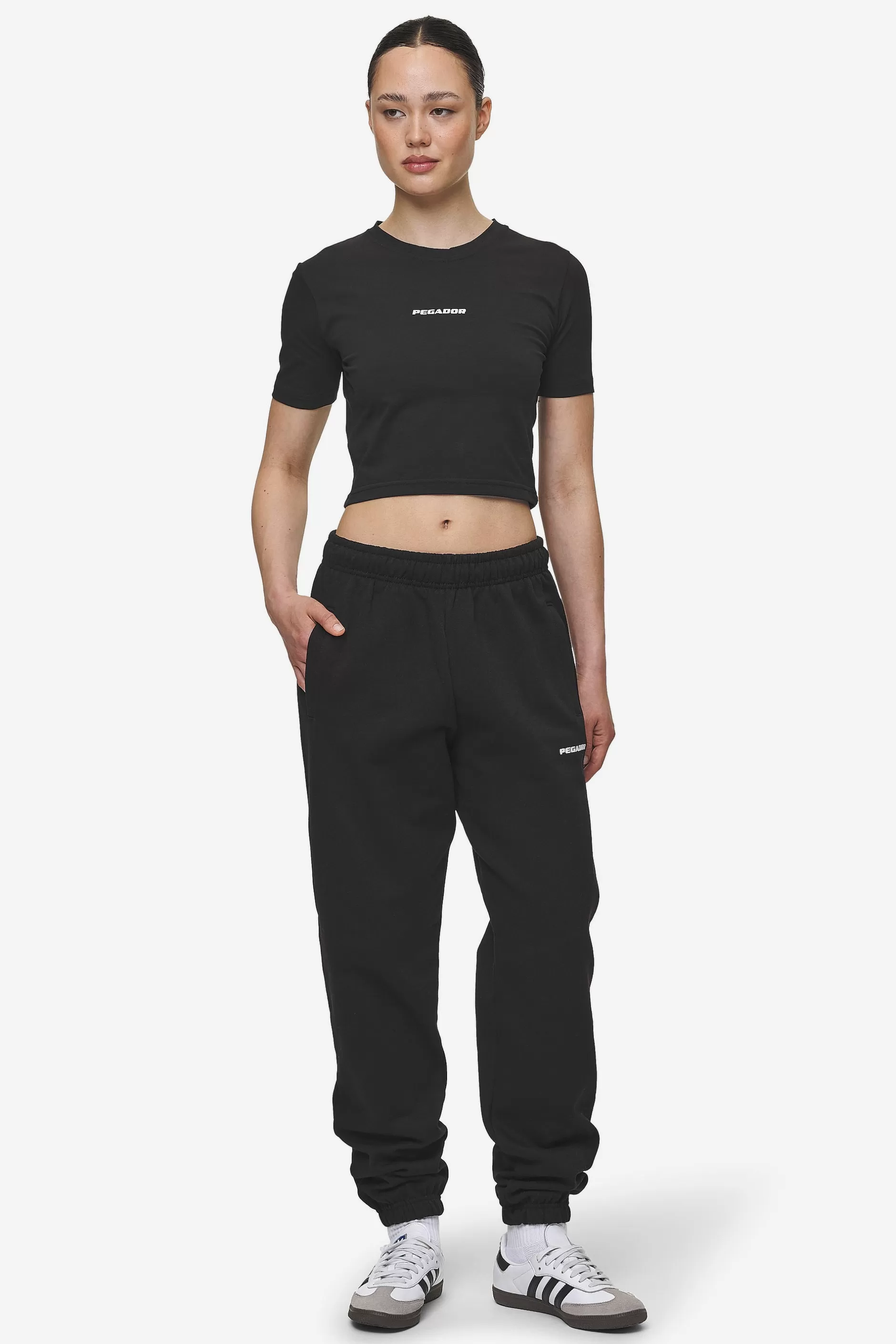 Villa High Waisted Sweat Pants White Gum-Pegador Cheap