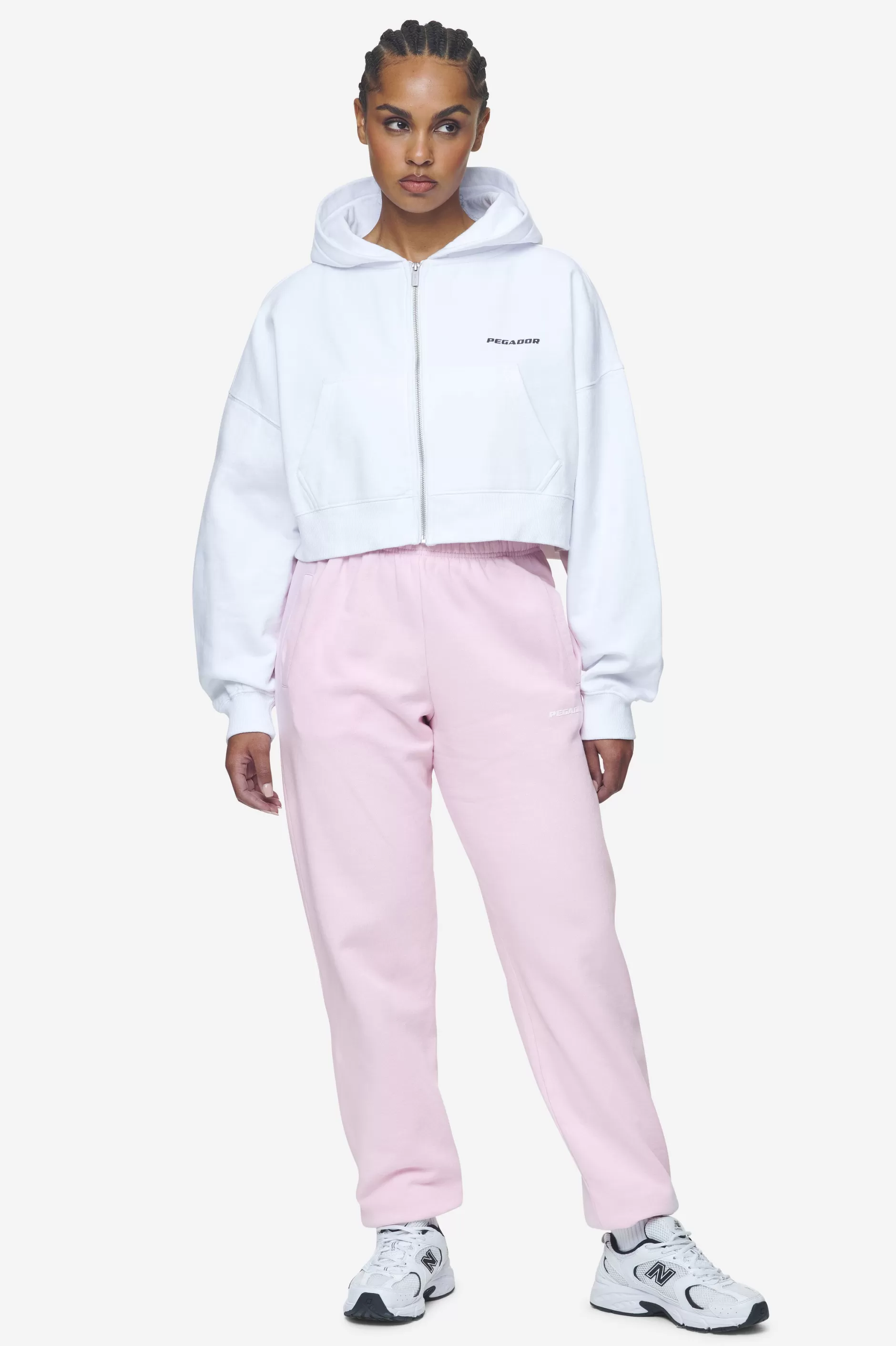 Villa High Waisted Sweat Pants White Gum-Pegador Clearance