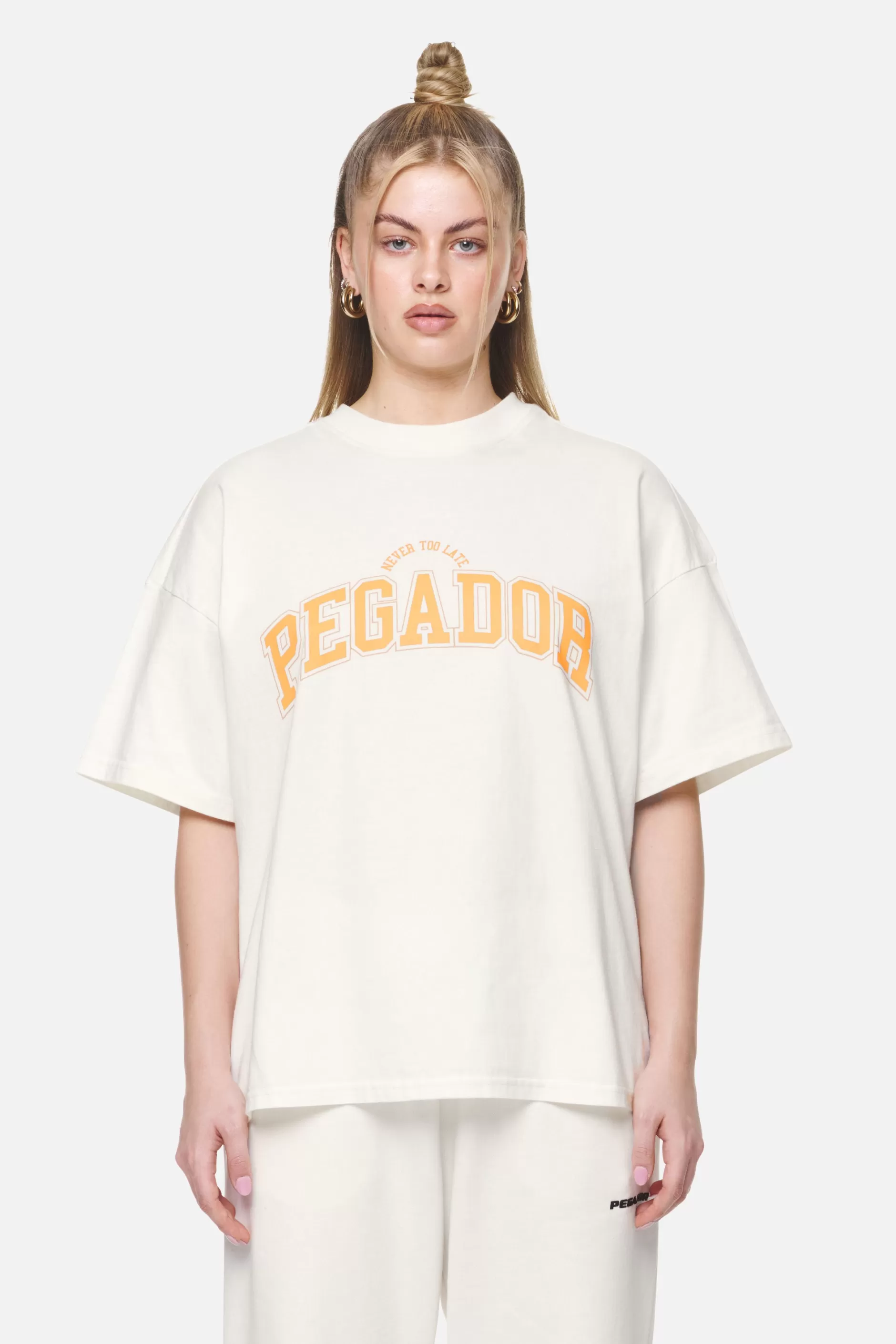 Wayruna Heavy Oversized Tee Washed Coconut Milk-Pegador Best