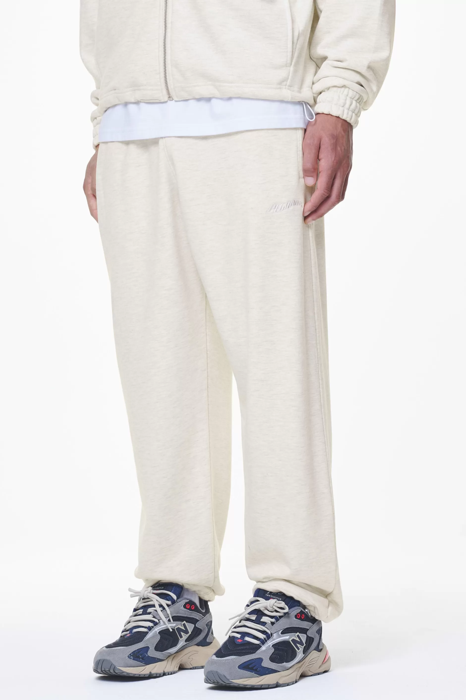 Winds Terry Heavy Sweat Pants Cream Melange-Pegador Sale